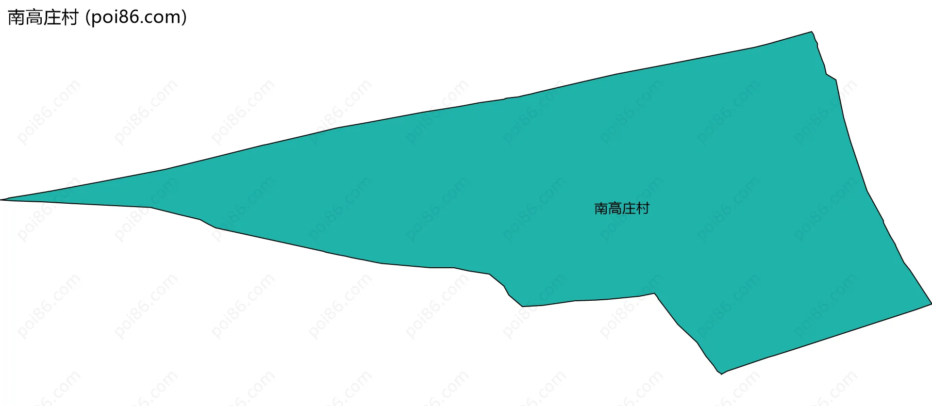 南高庄村边界地图