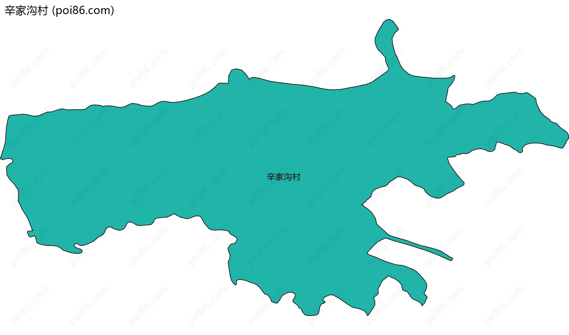 辛家沟村边界地图