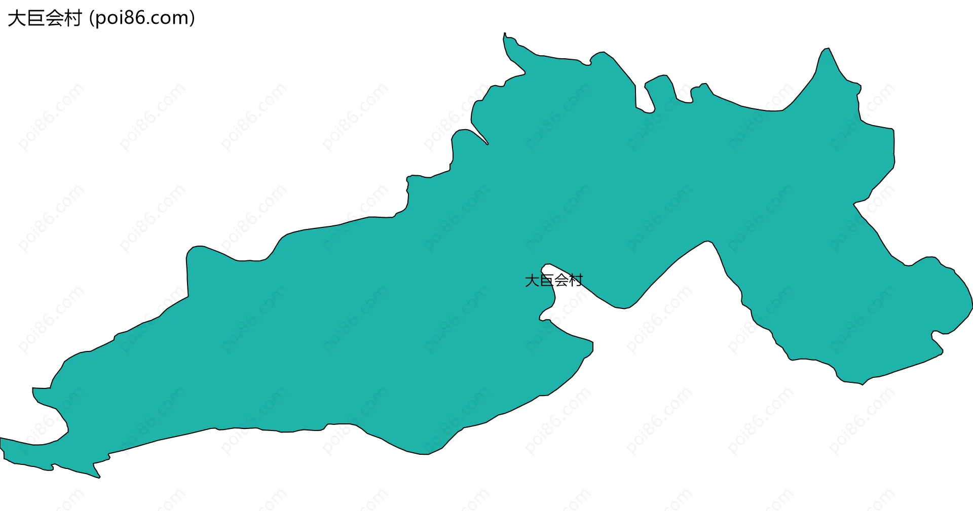 大巨会村边界地图