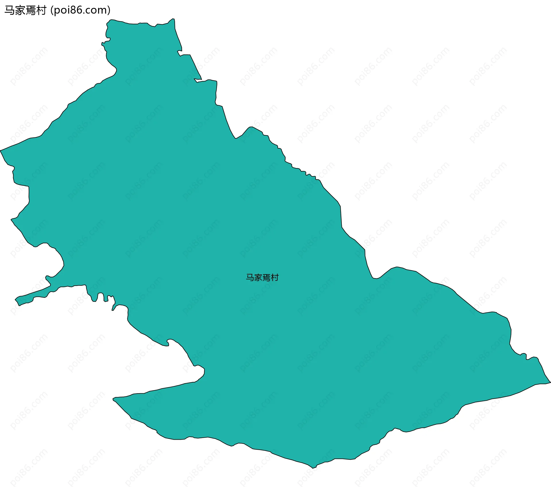 马家焉村边界地图