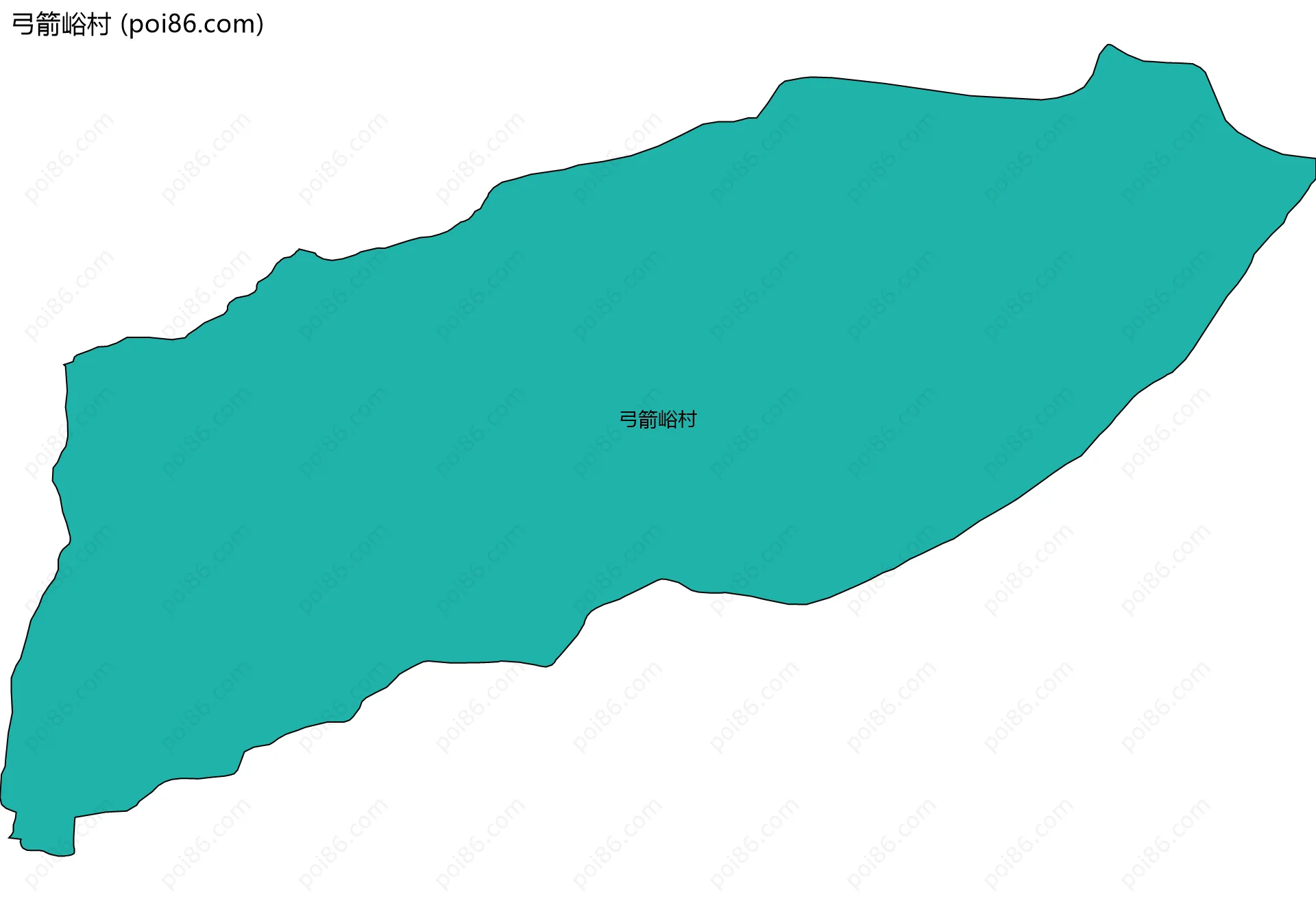 弓箭峪村边界地图