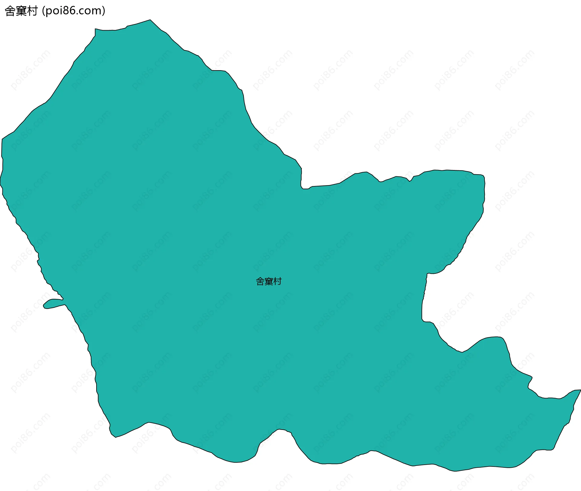 舍窠村边界地图