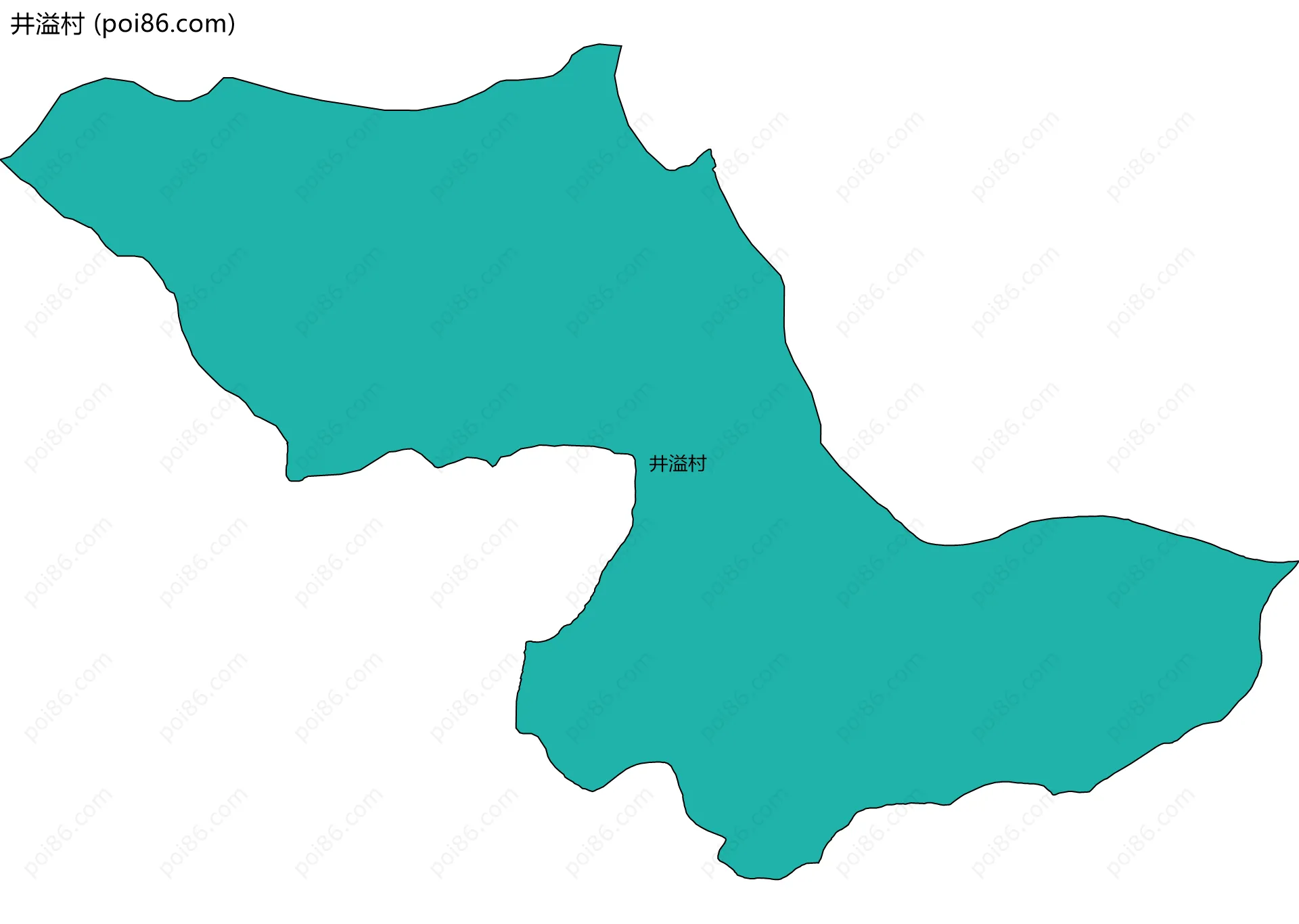 井溢村边界地图