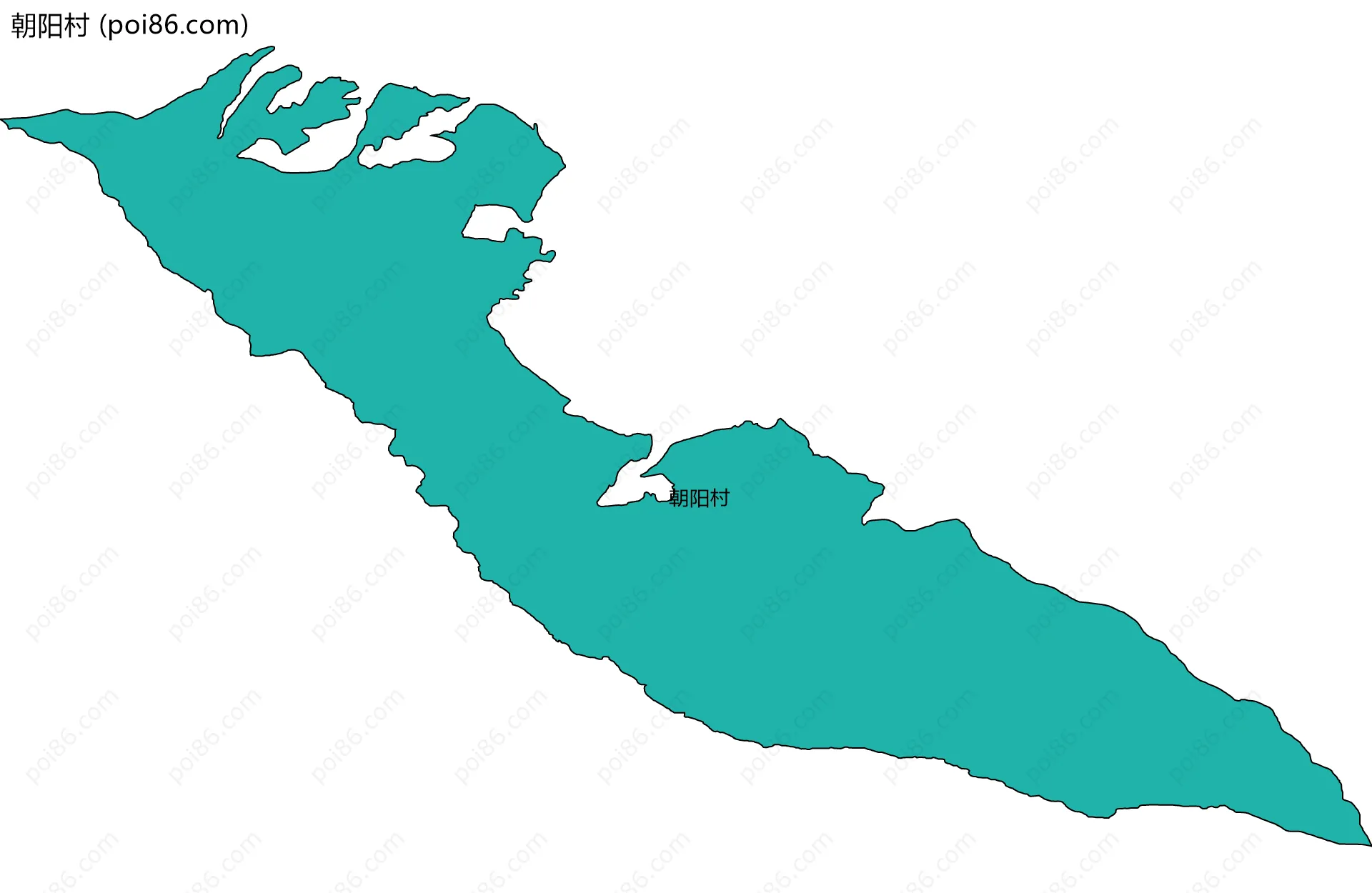 朝阳村边界地图