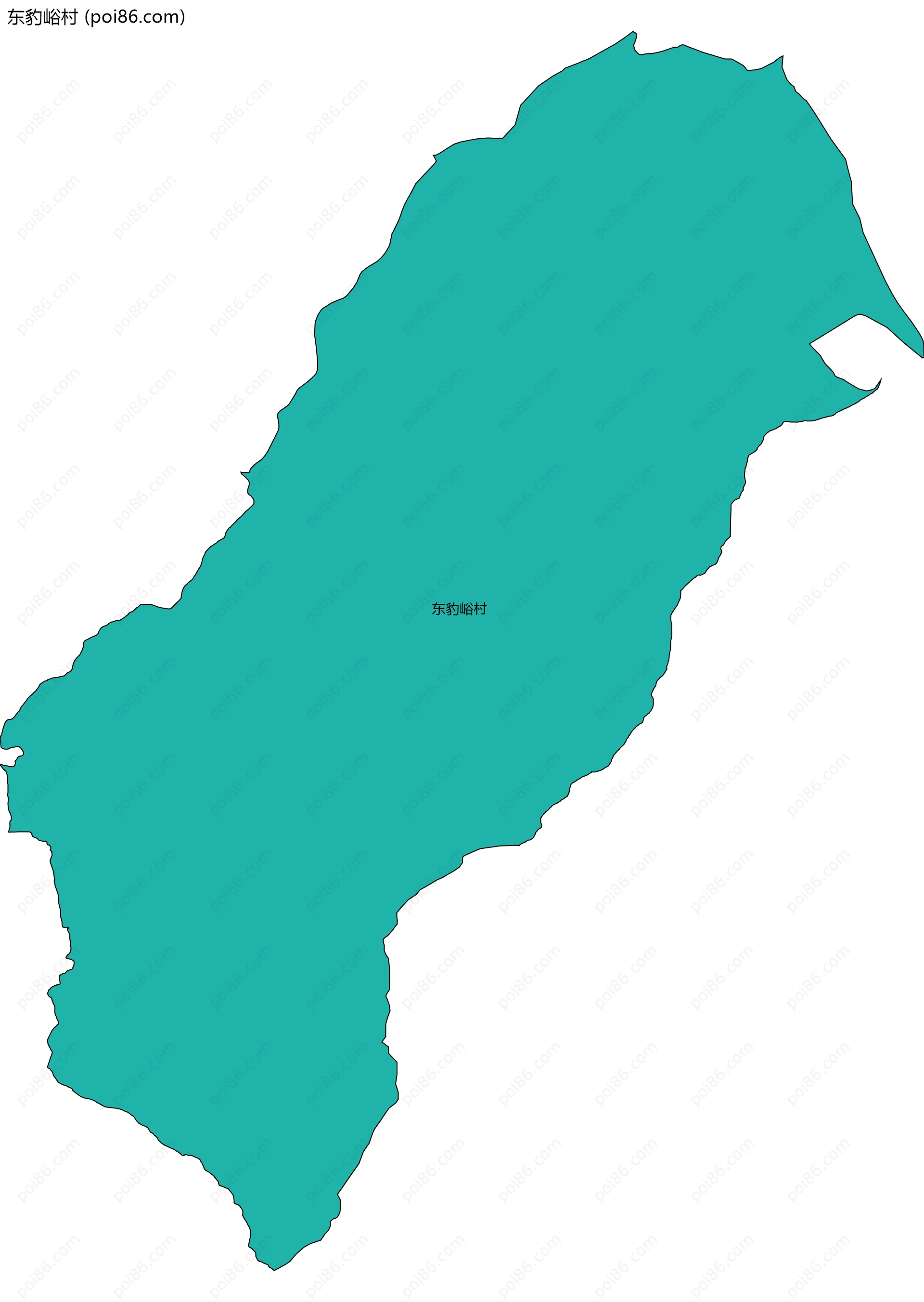 东豹峪村边界地图