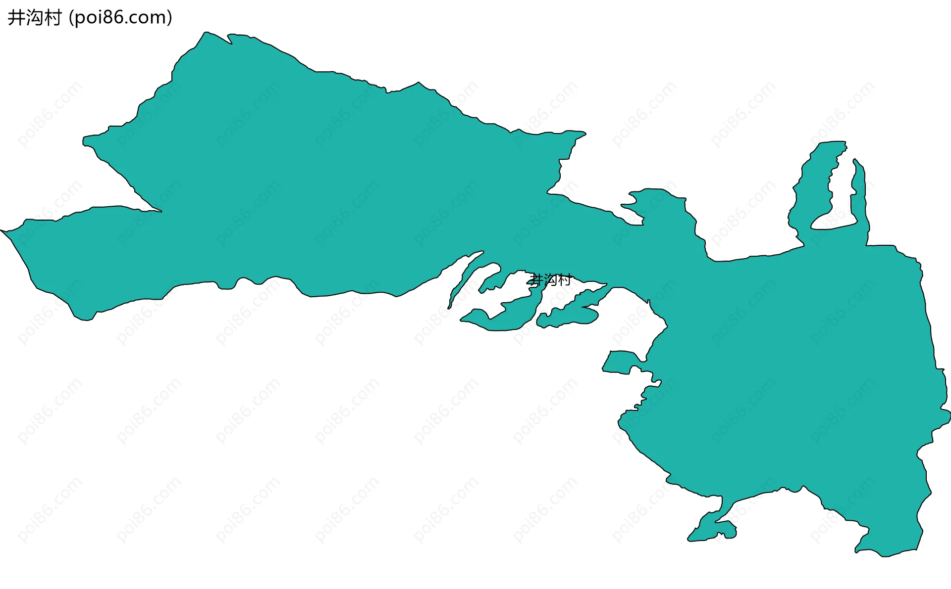 井沟村边界地图