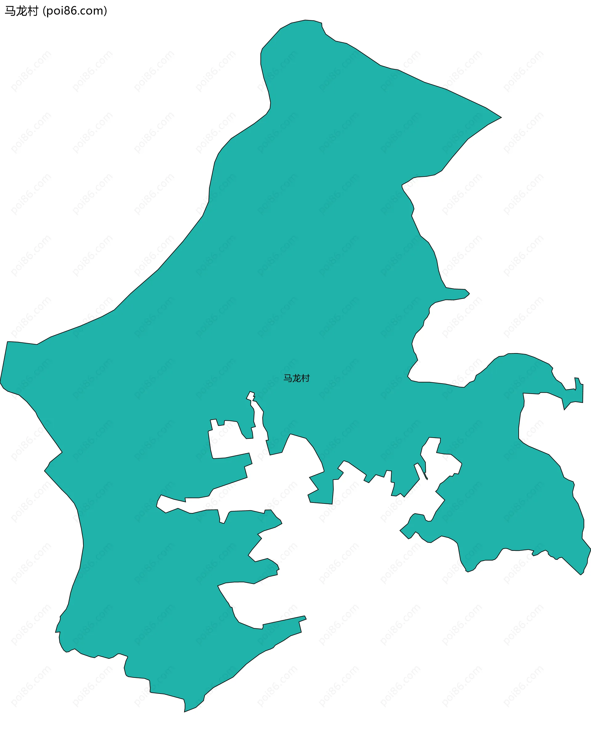 马龙村边界地图