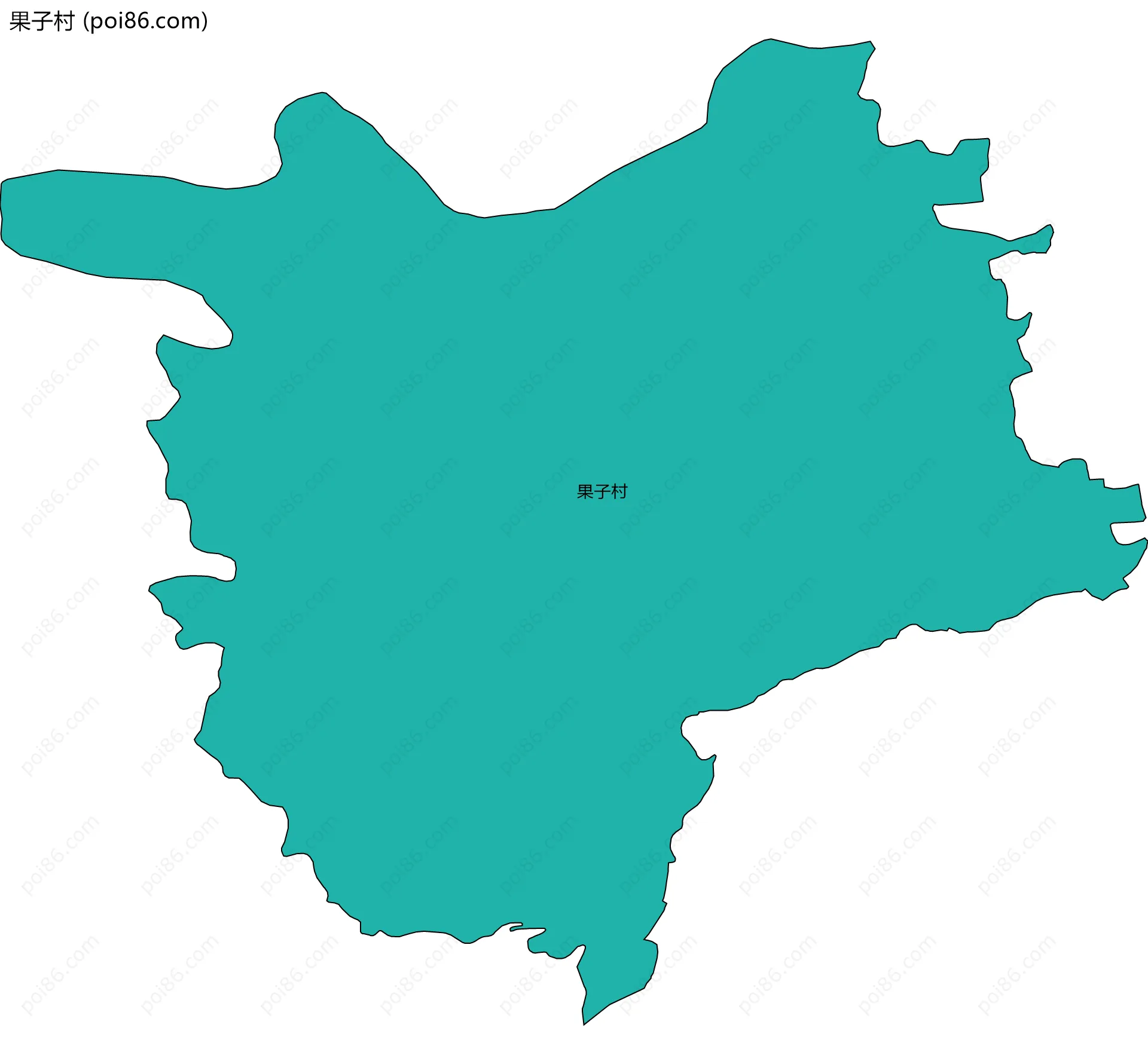 果子村边界地图