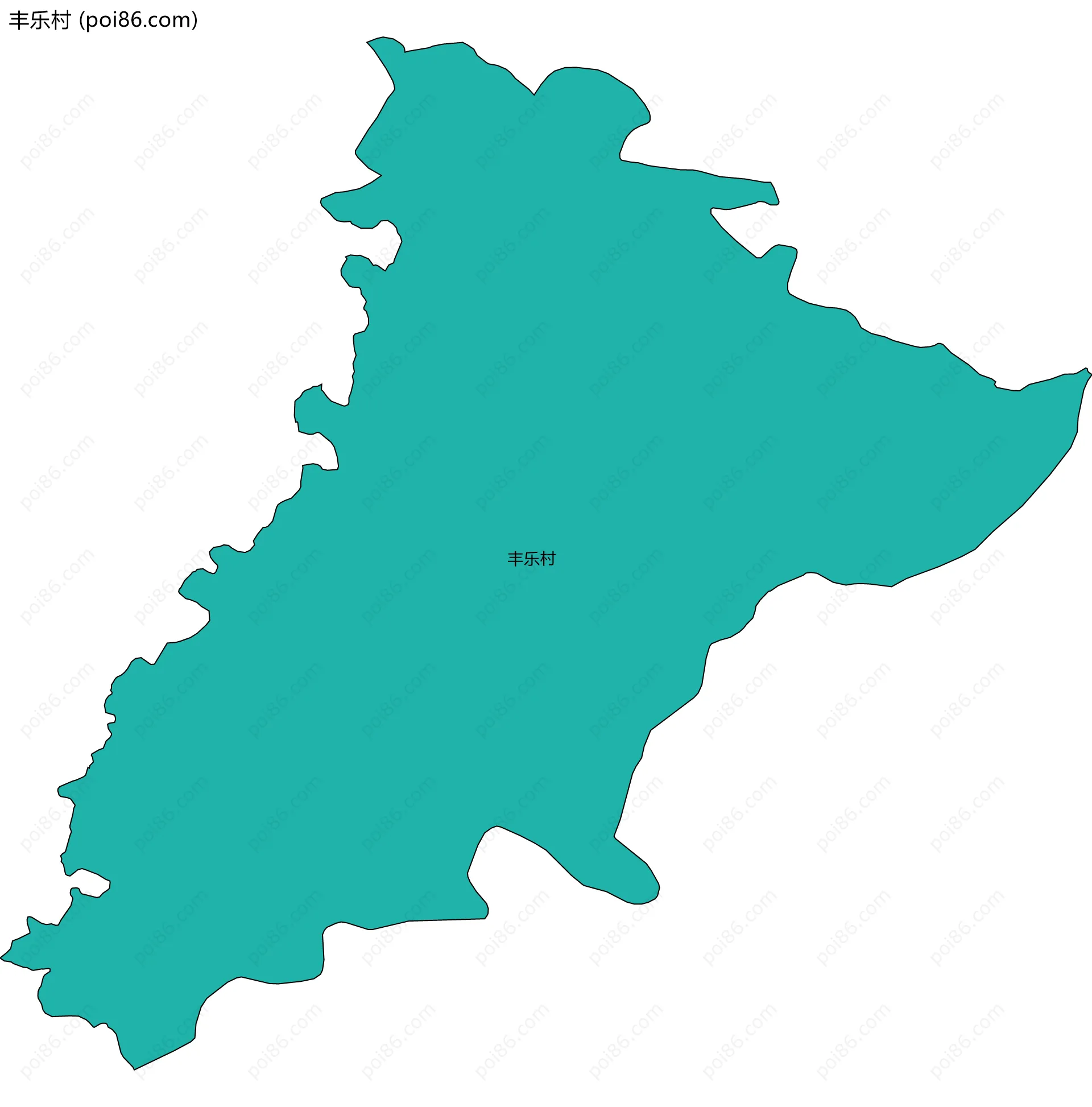 丰乐村边界地图