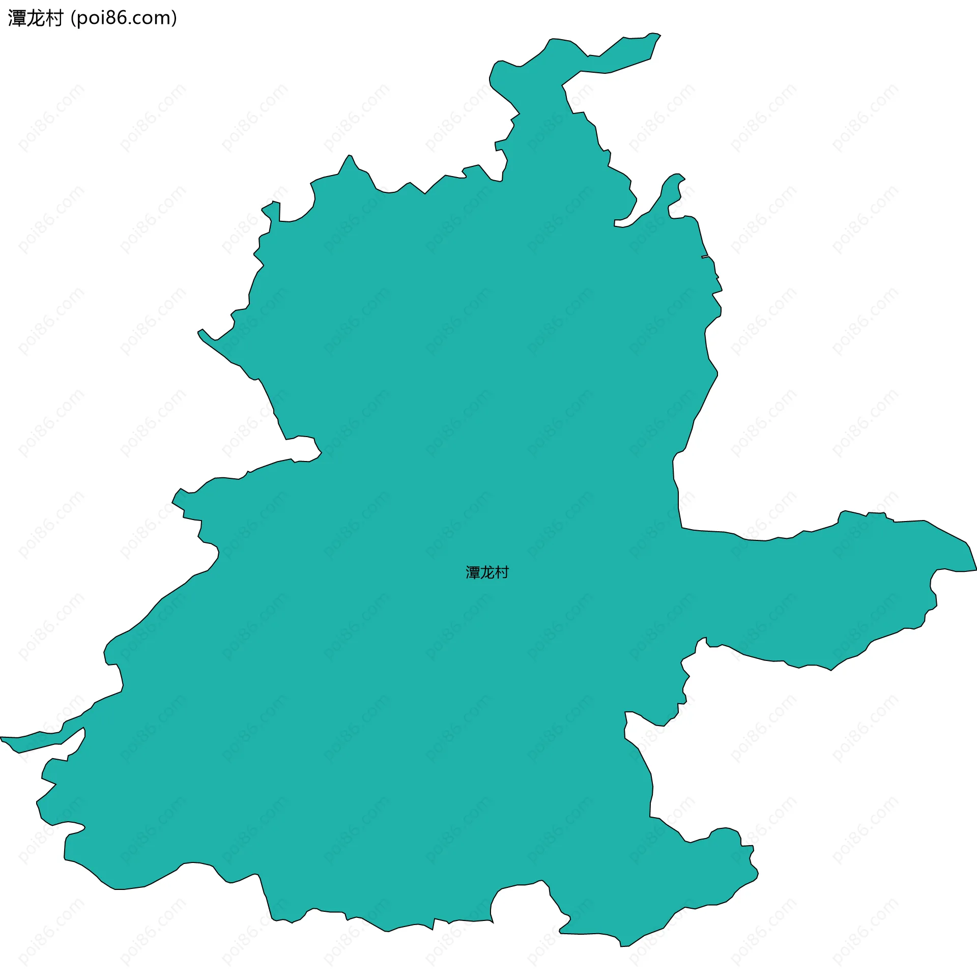 潭龙村边界地图