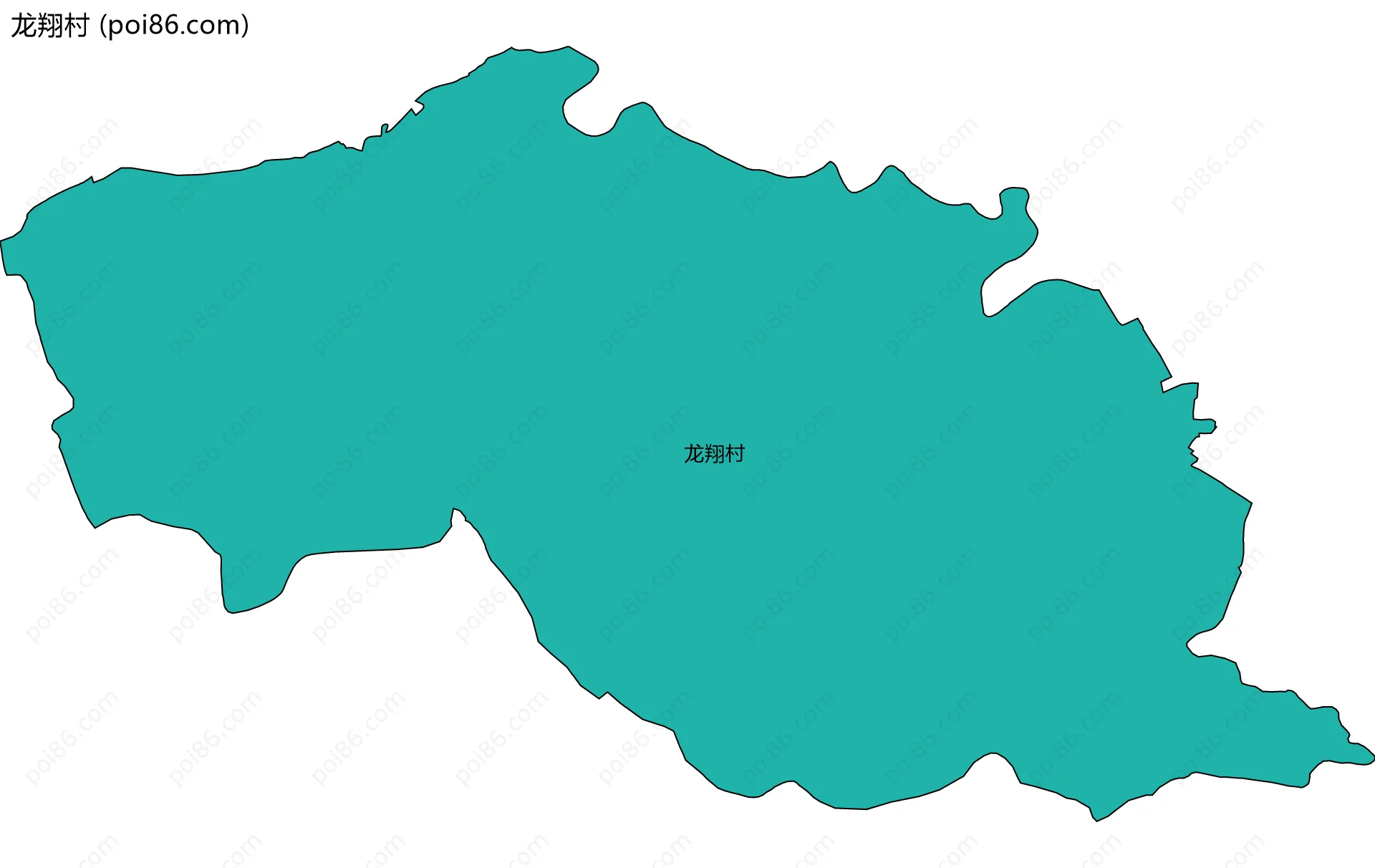 龙翔村边界地图