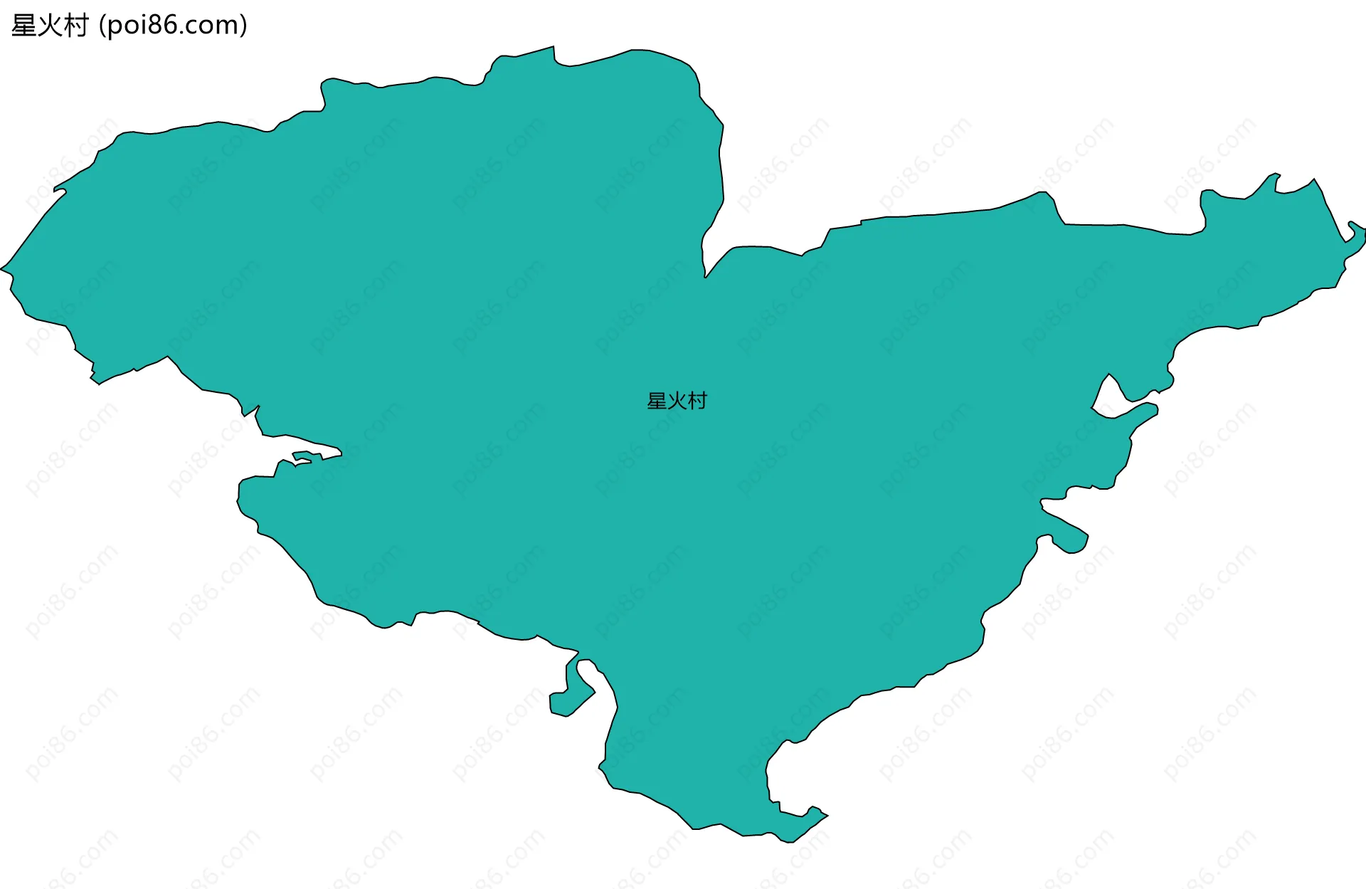星火村边界地图