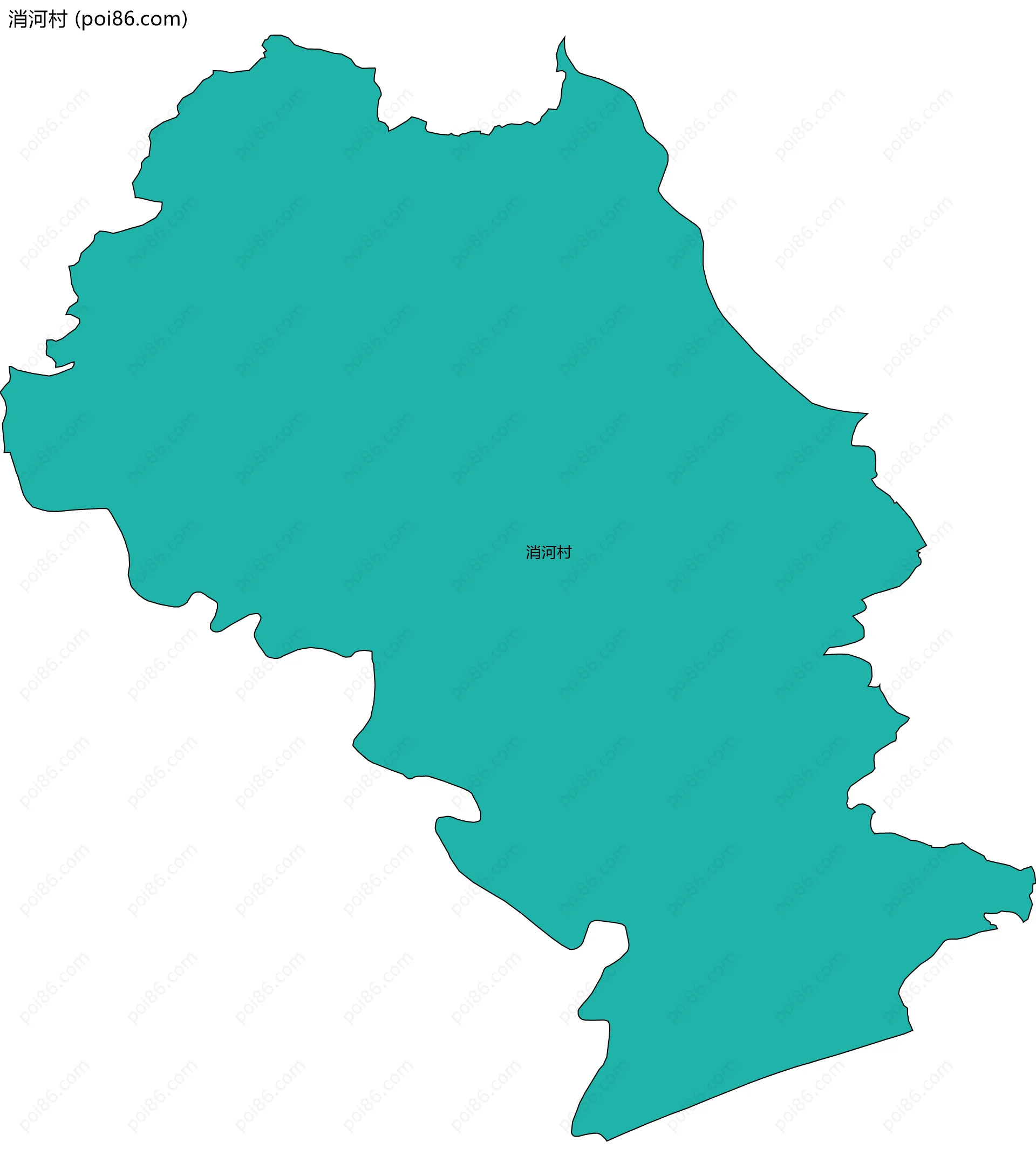 消河村边界地图