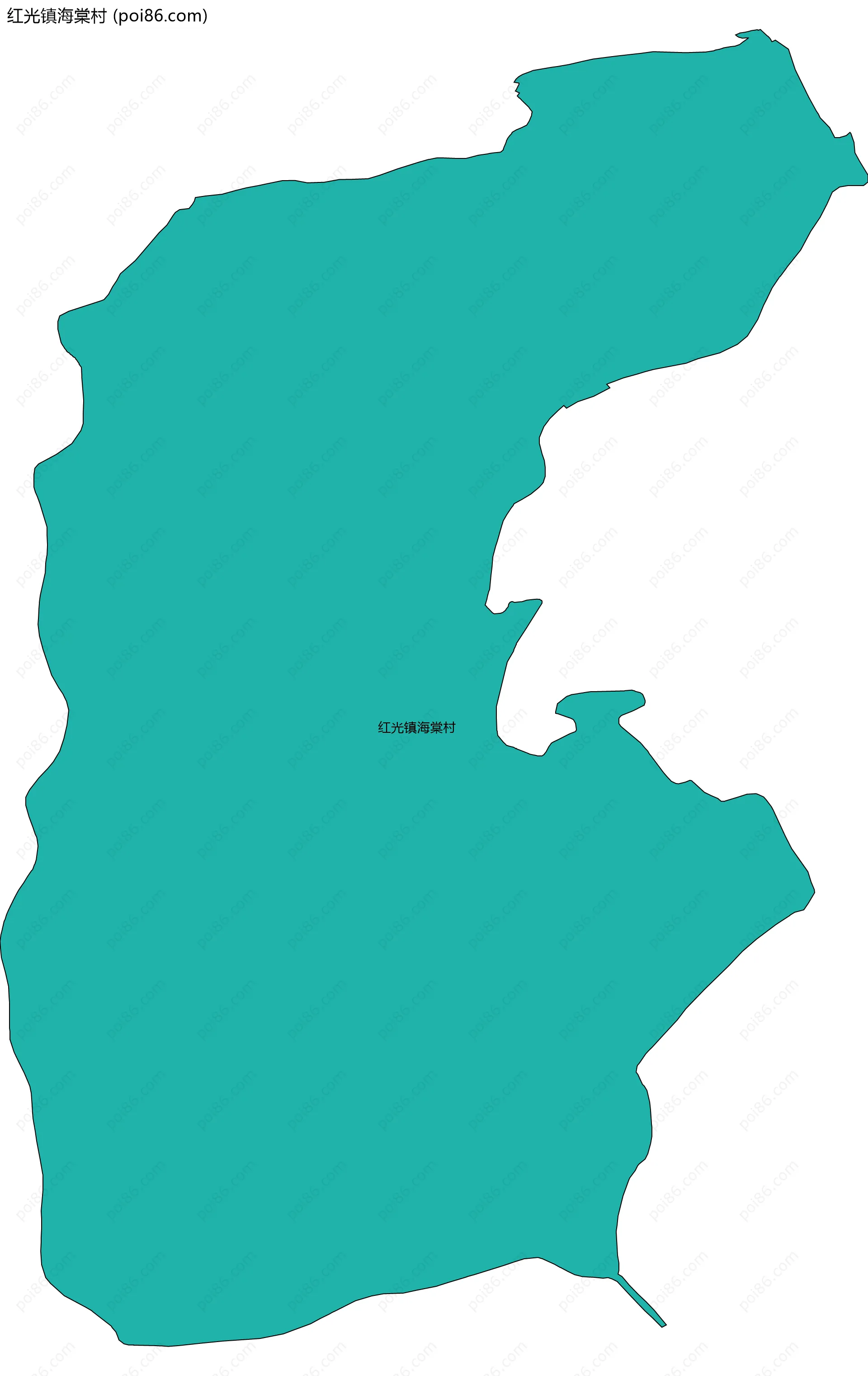 红光镇海棠村边界地图