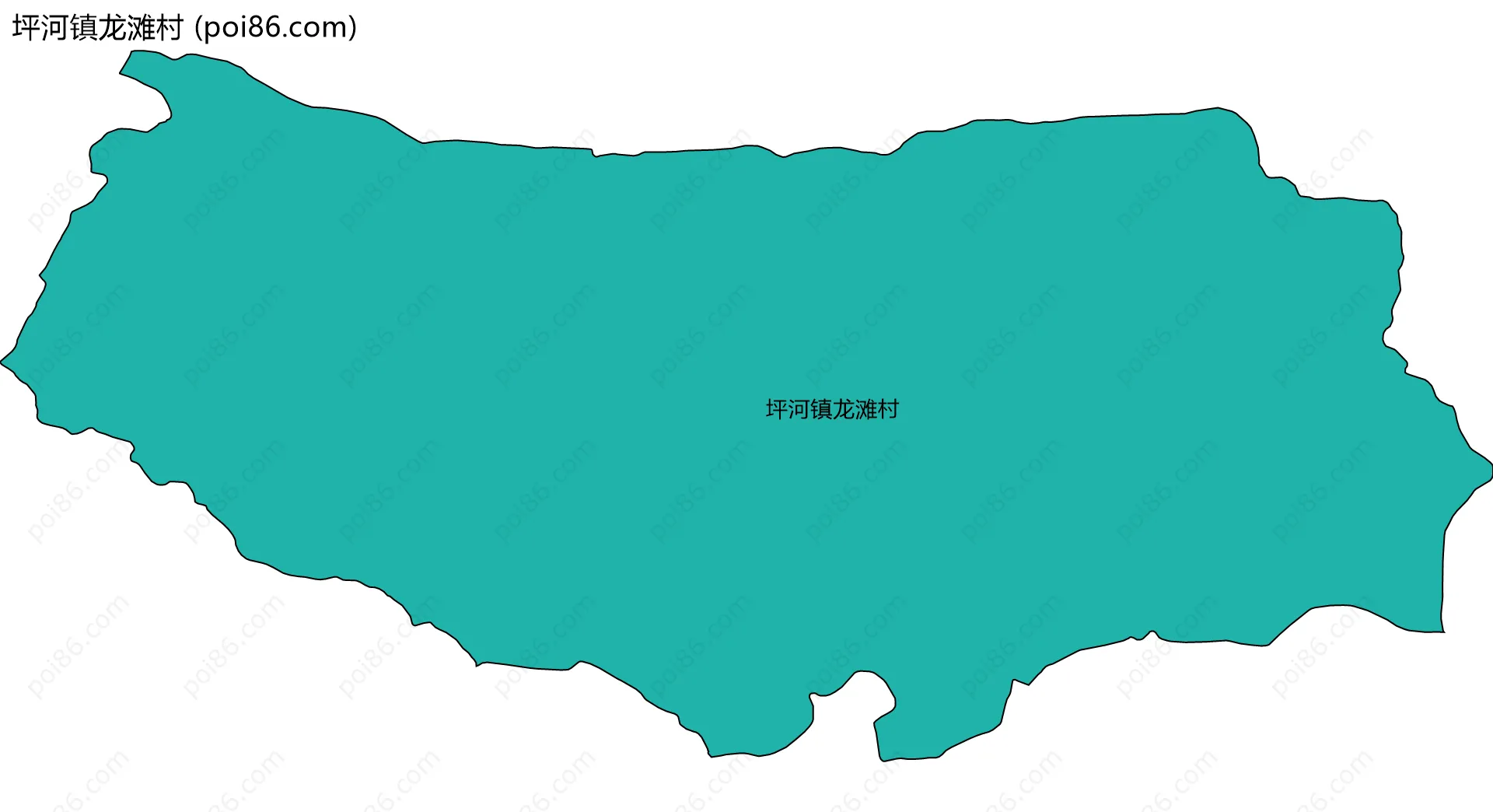 坪河镇龙滩村边界地图