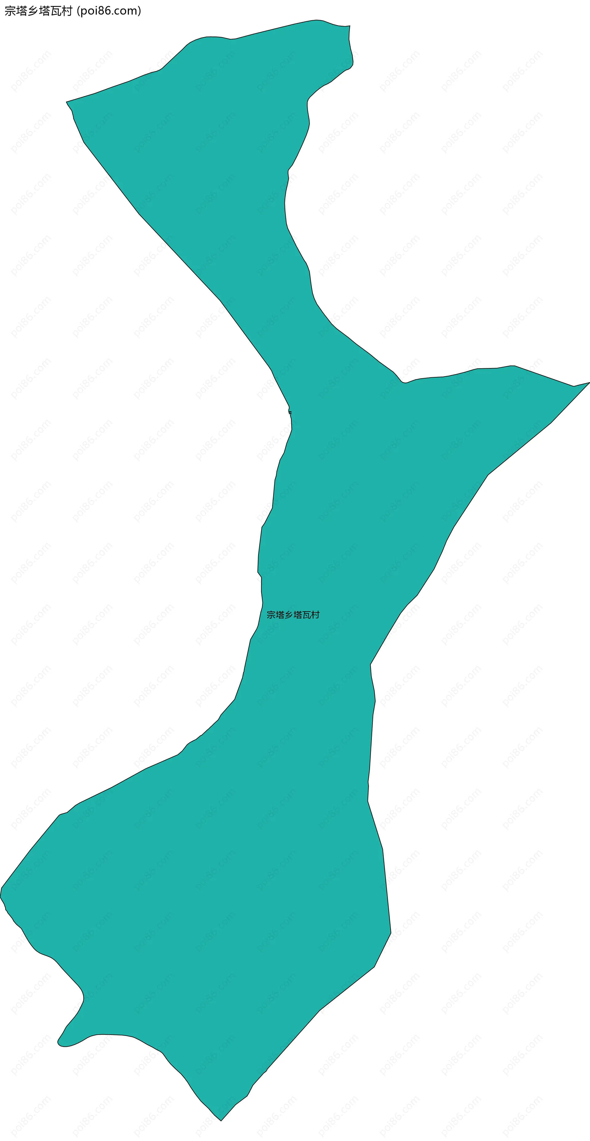 宗塔乡塔瓦村边界地图