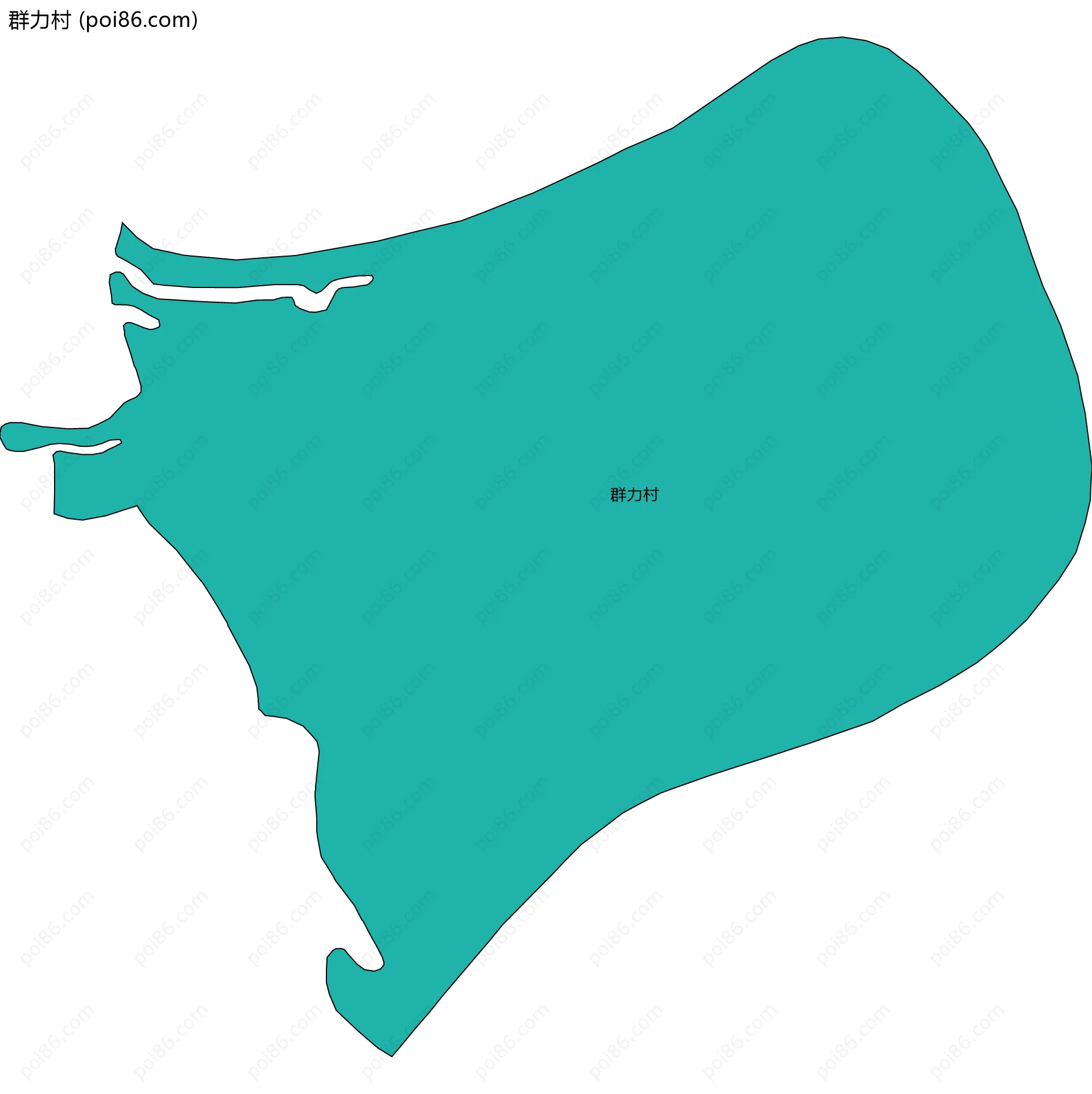 群力村边界地图