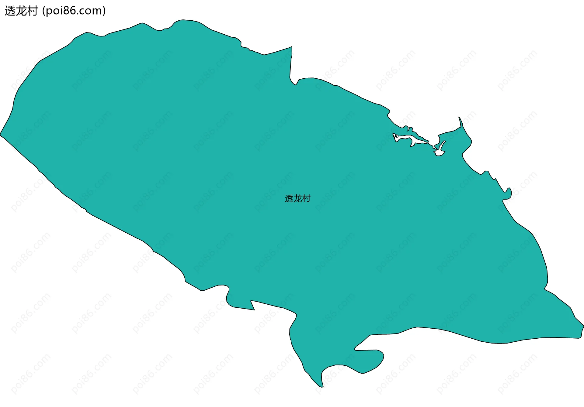 透龙村边界地图