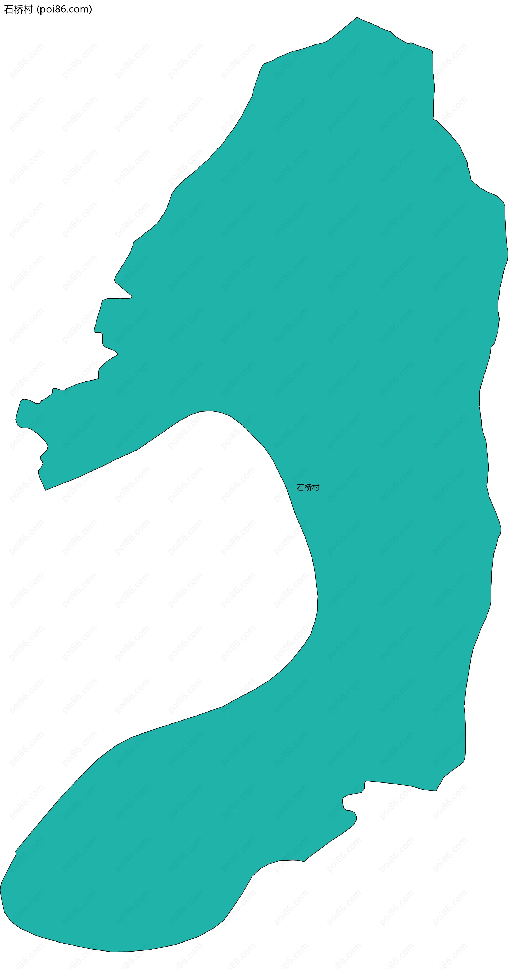 石桥村边界地图