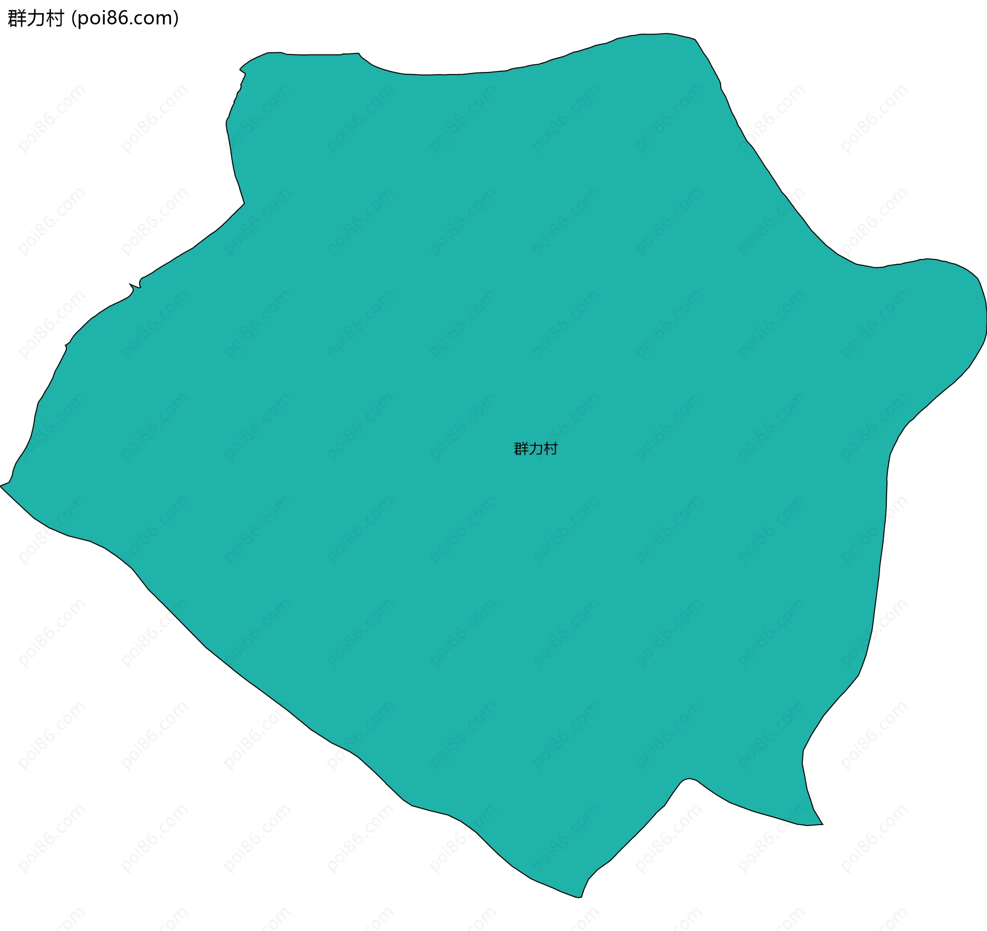 群力村边界地图