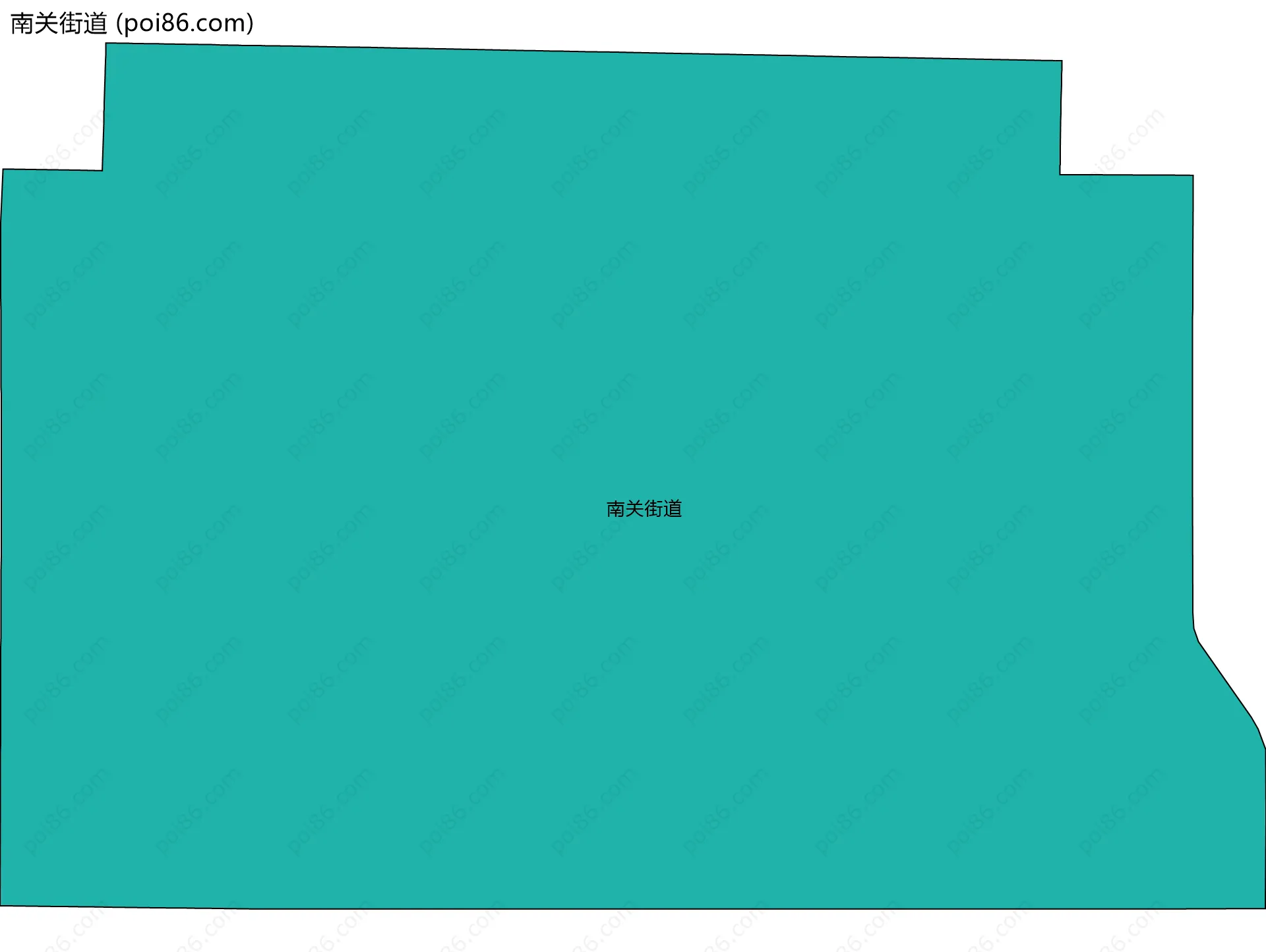 南关街道边界地图