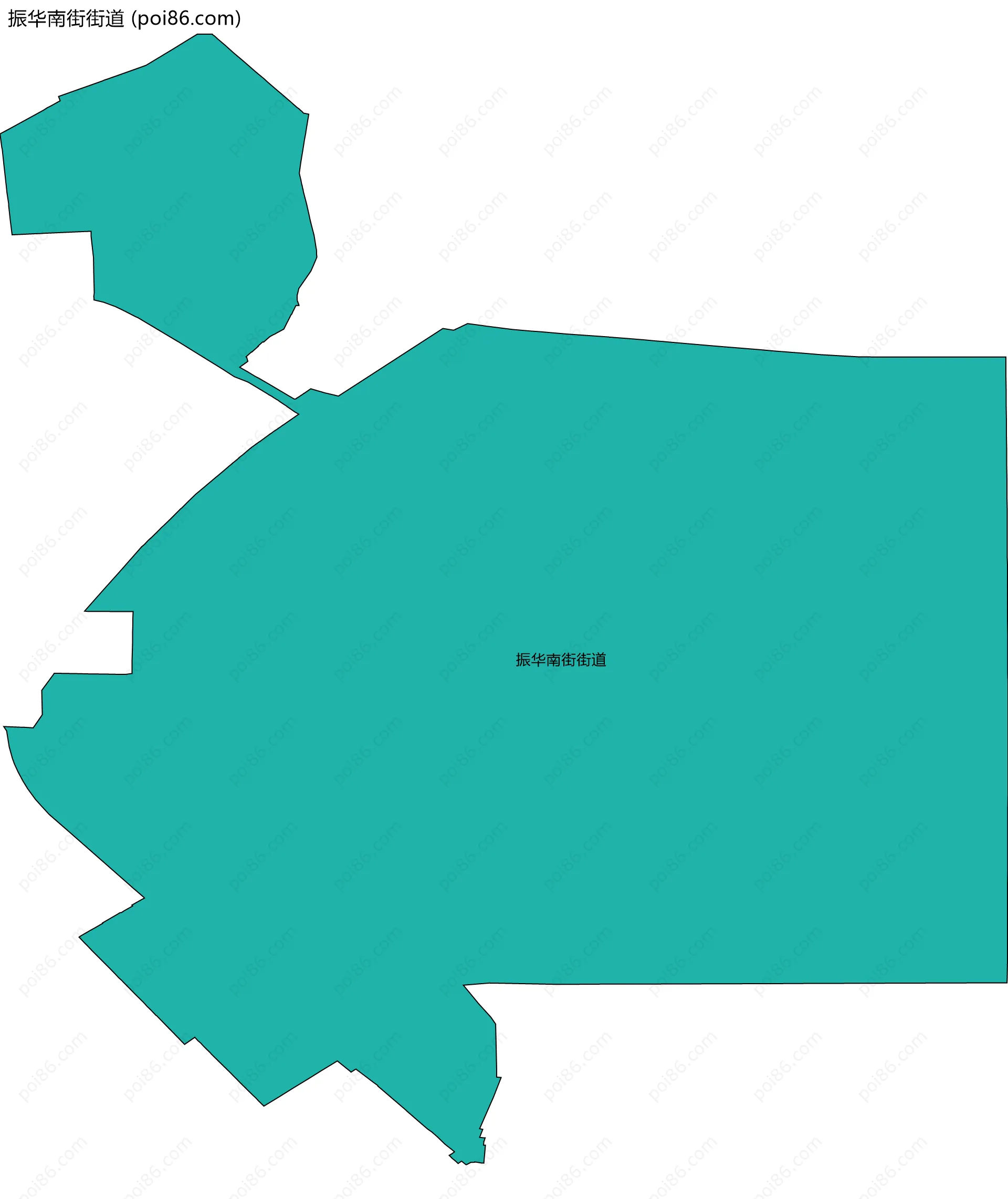 振华南街街道边界地图