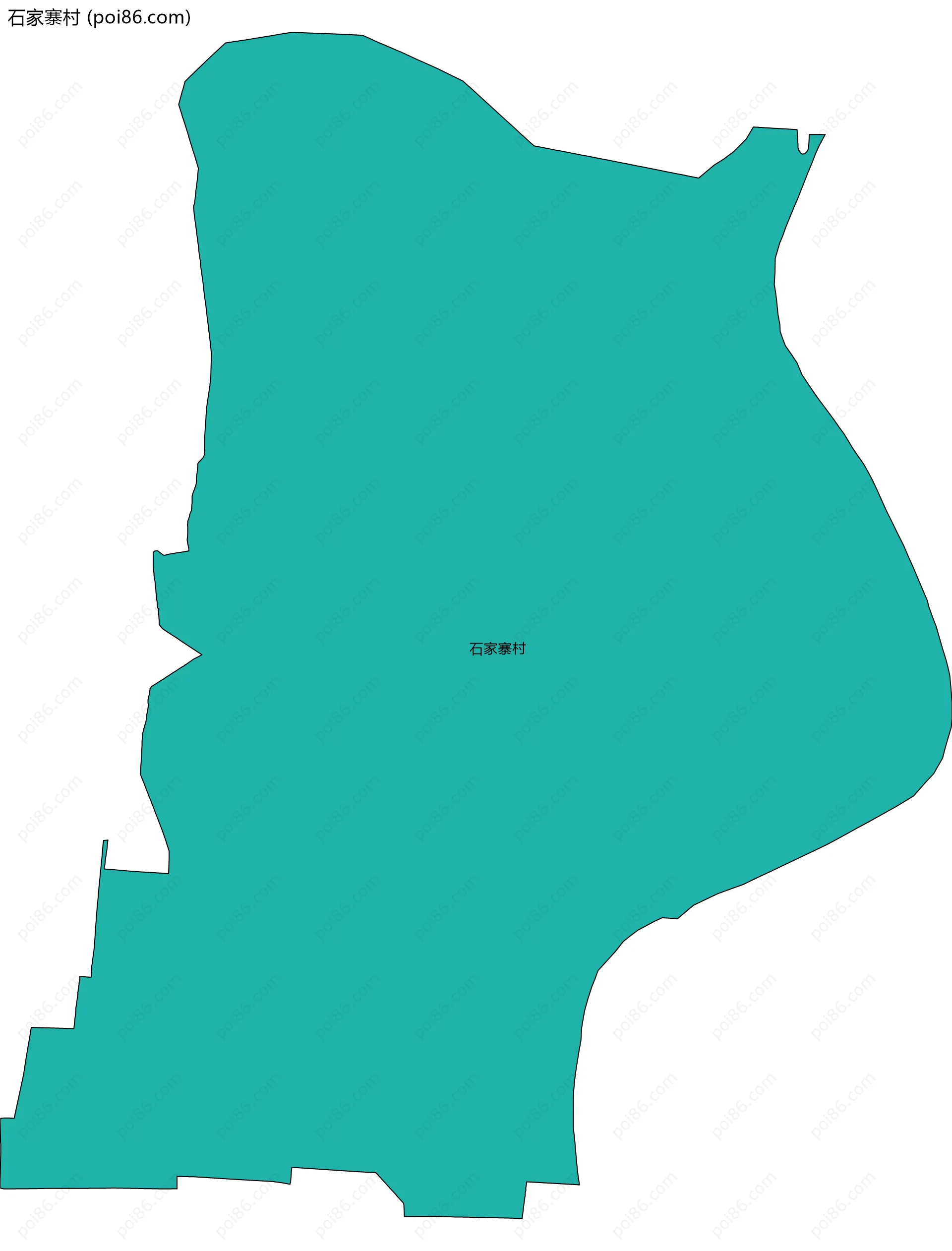 石家寨村边界地图