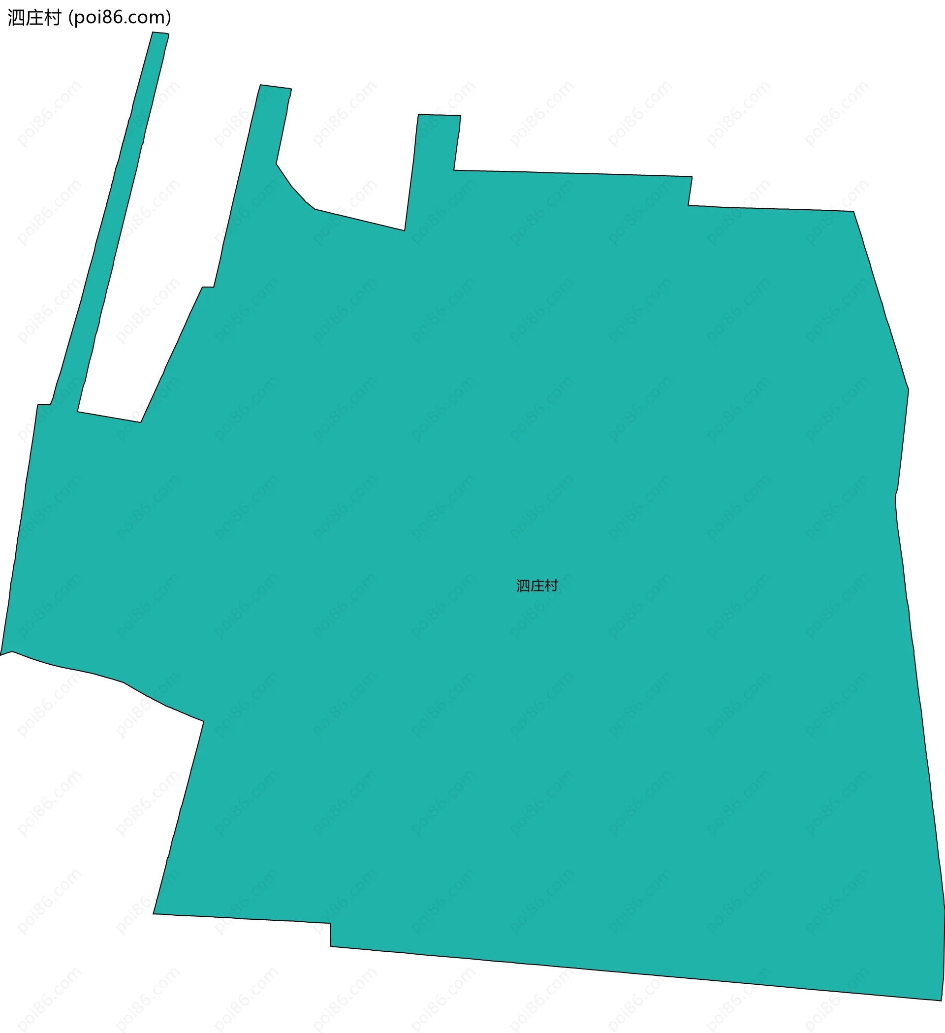 泗庄村边界地图