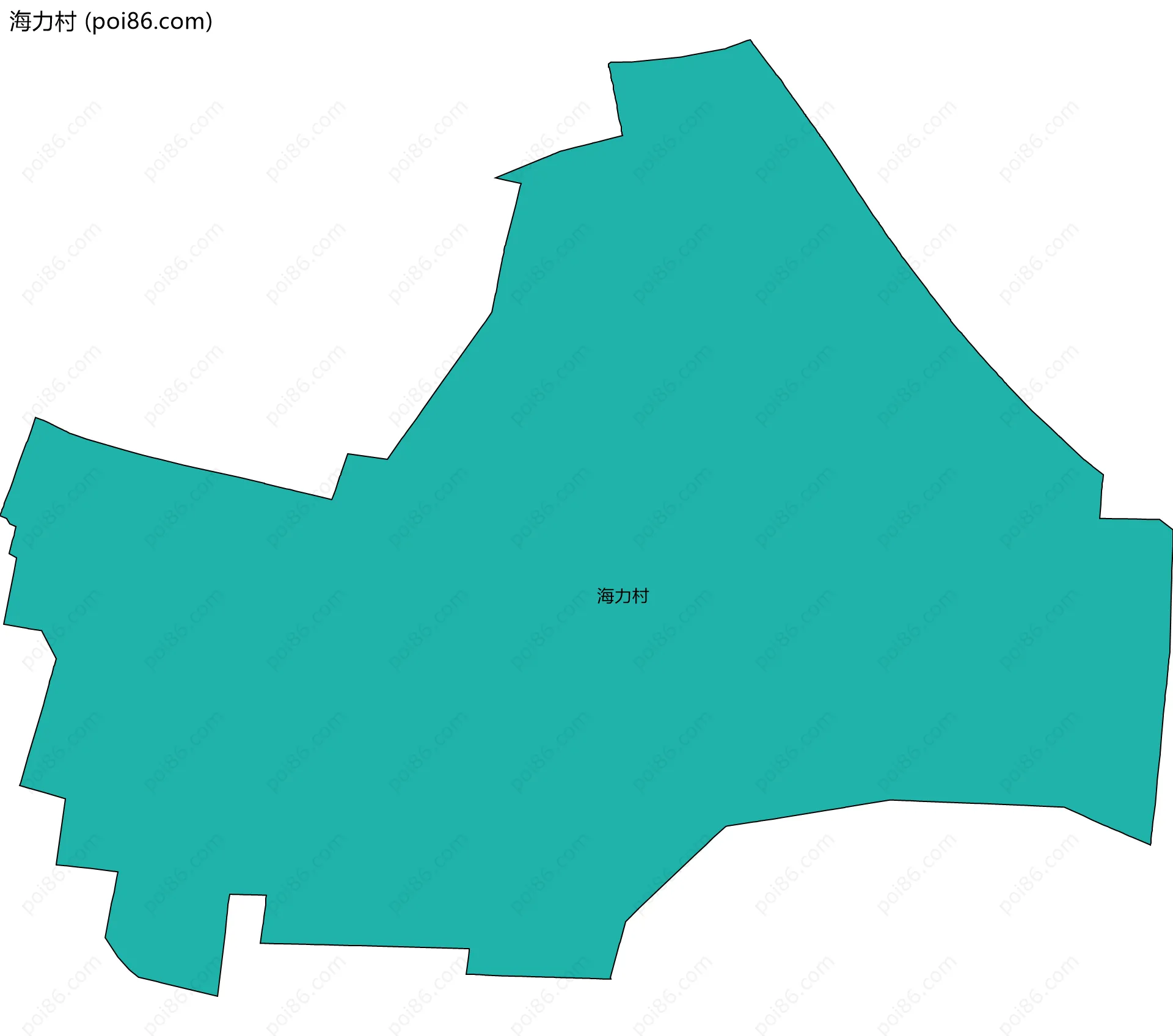 海力村边界地图