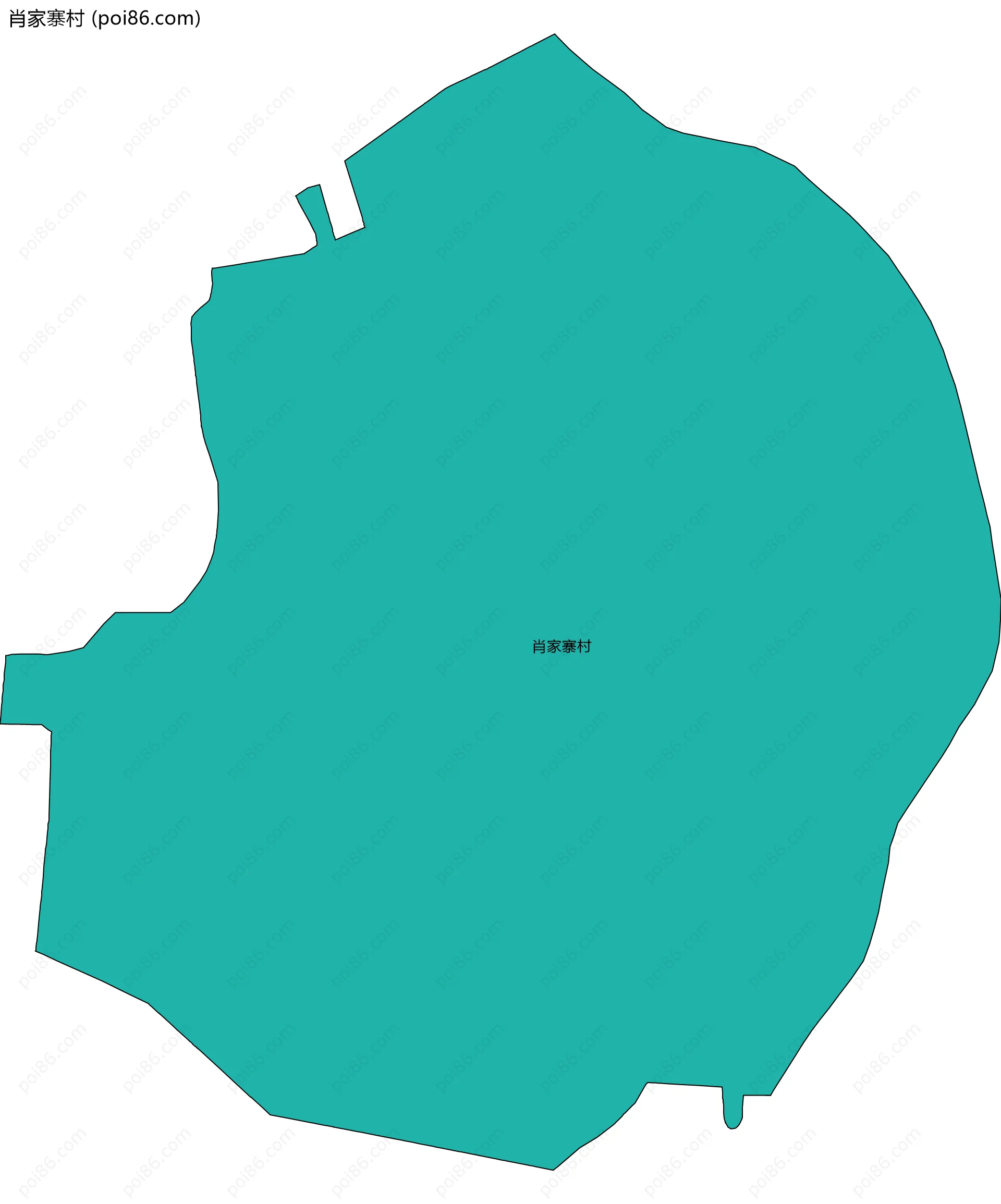 肖家寨村边界地图