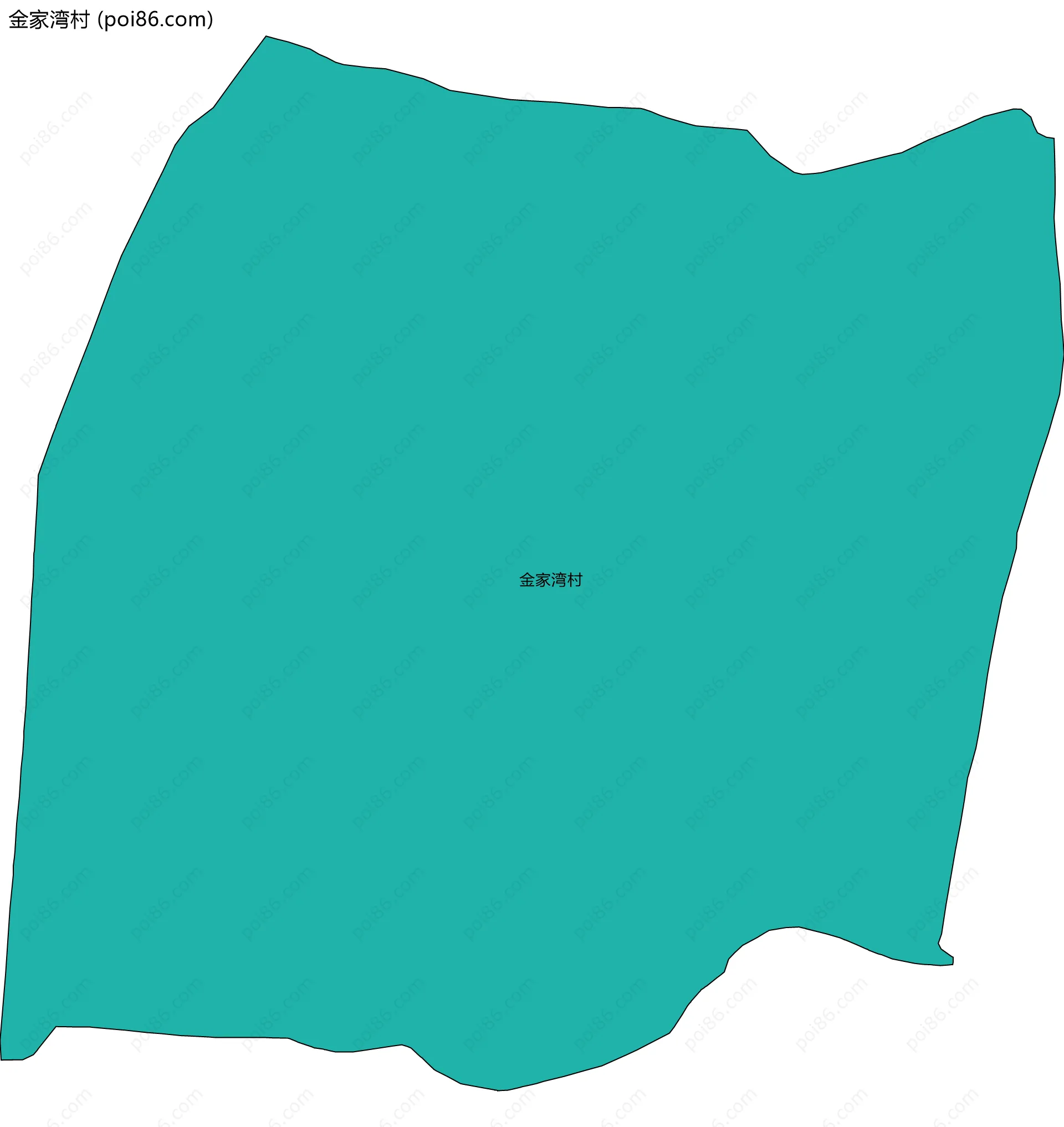 金家湾村边界地图