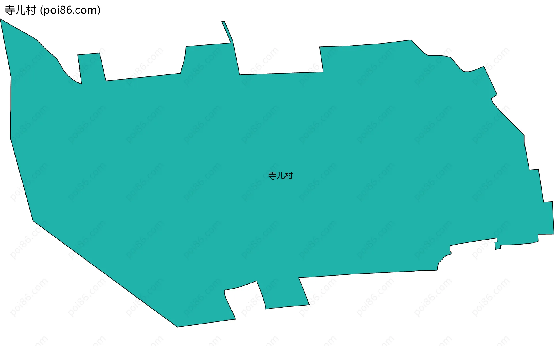 寺儿村边界地图