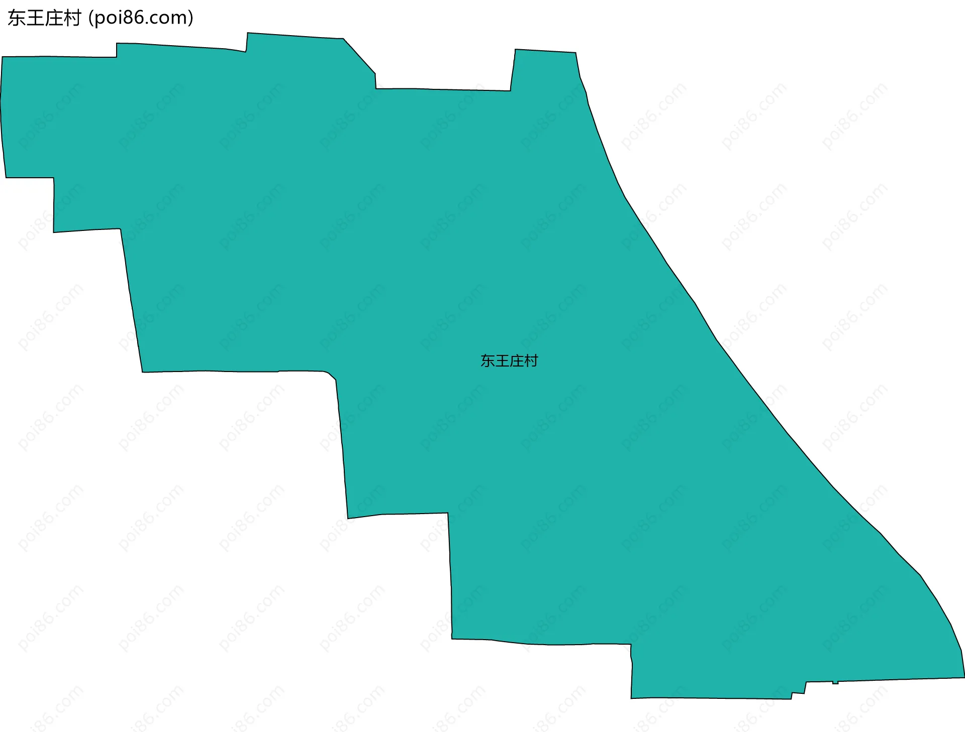东王庄村边界地图
