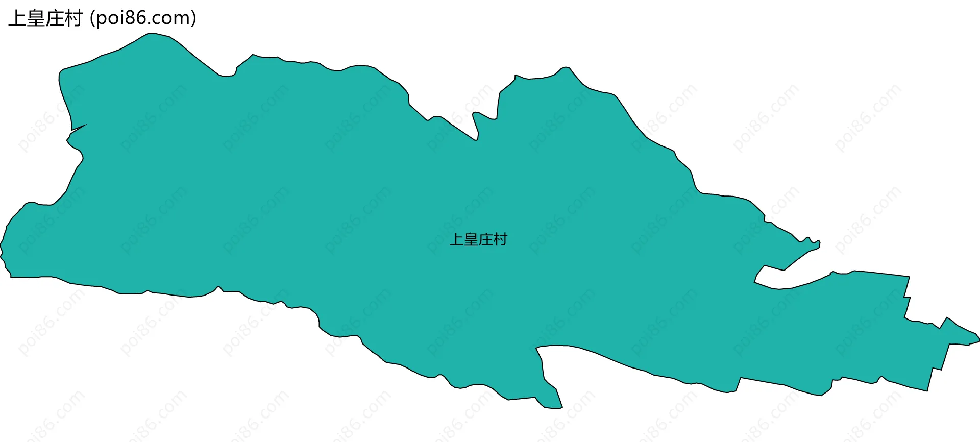 上皇庄村边界地图