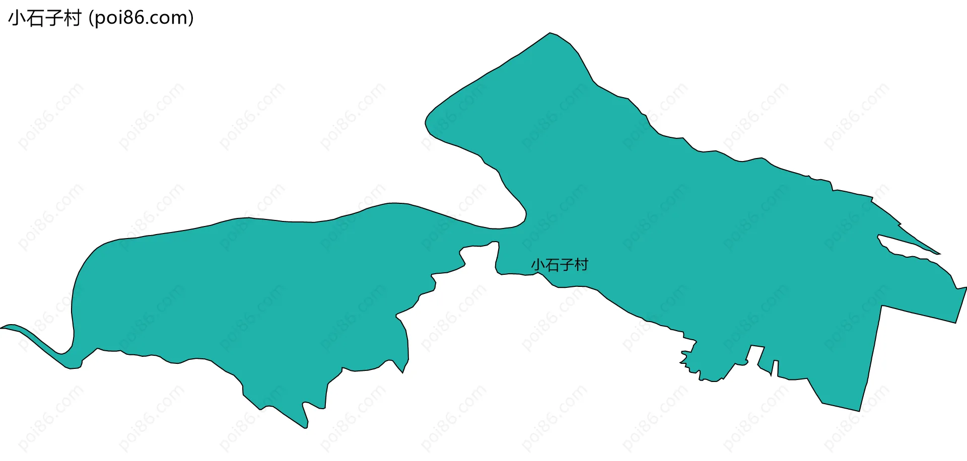 小石子村边界地图