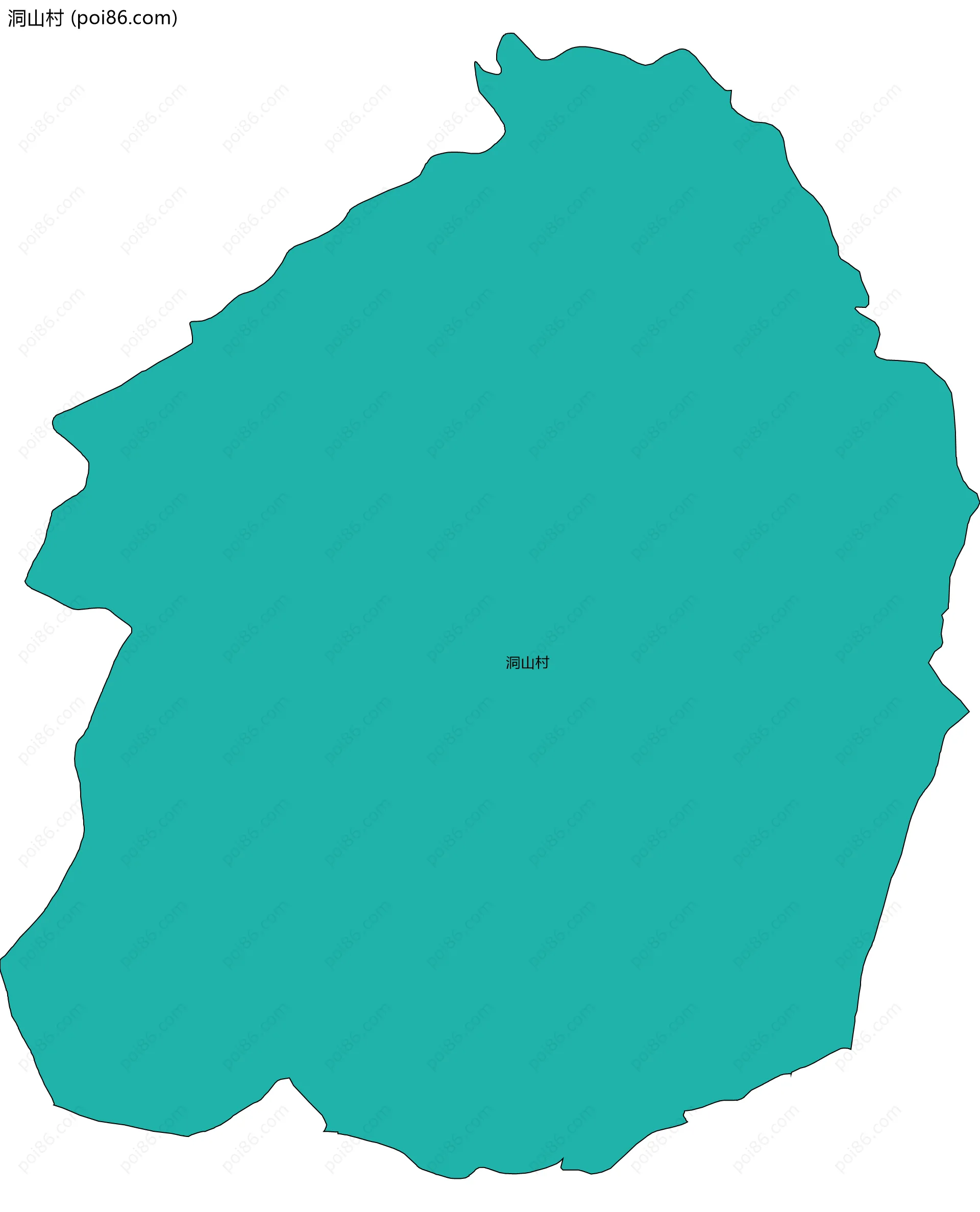 洞山村边界地图