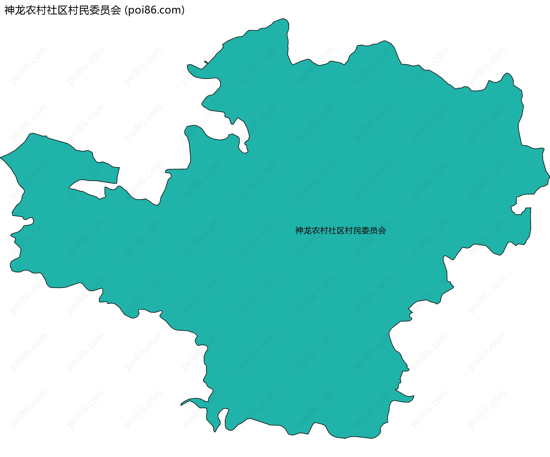 神龙农村社区村民委员会边界地图