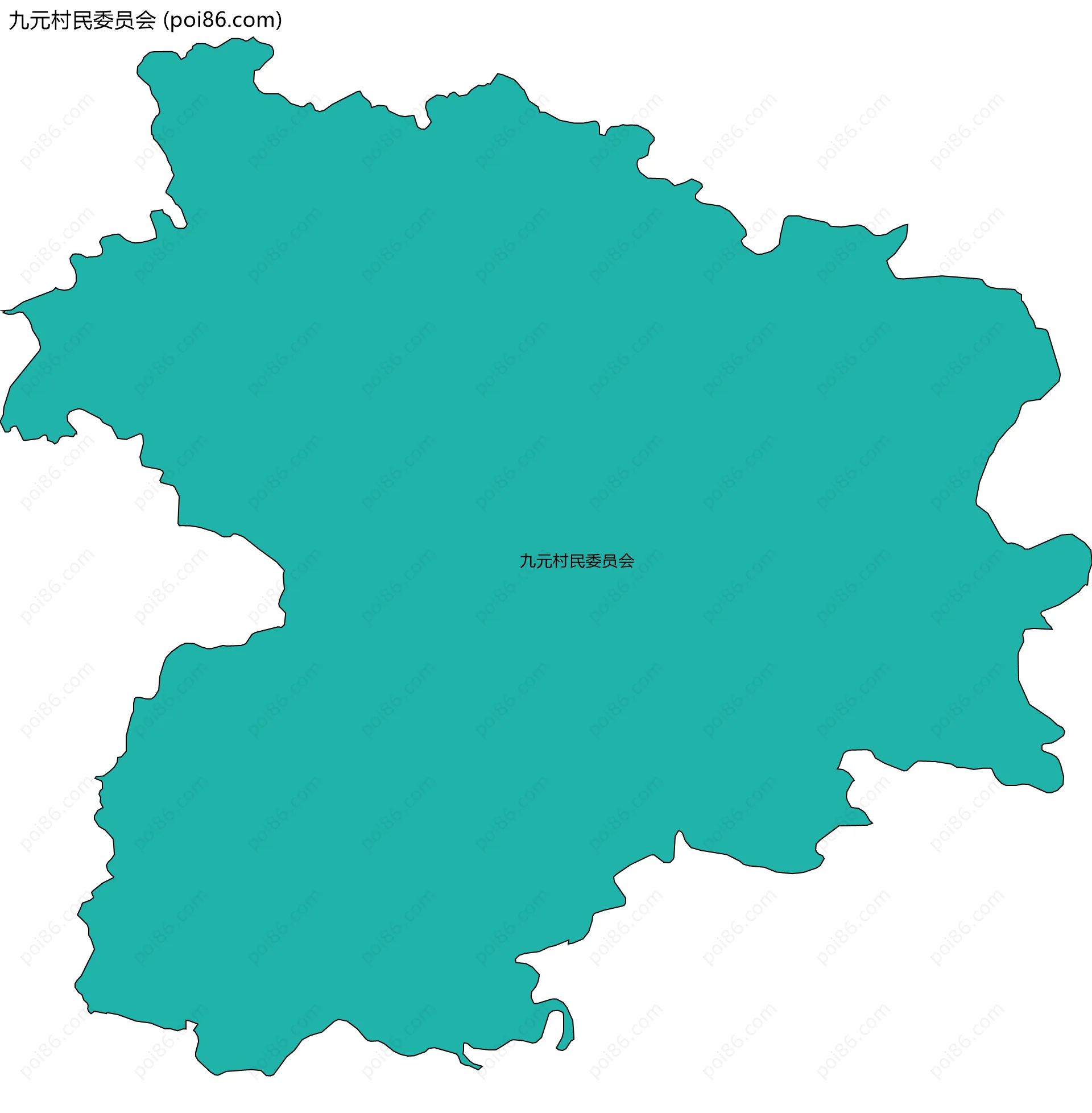 九元村民委员会边界地图