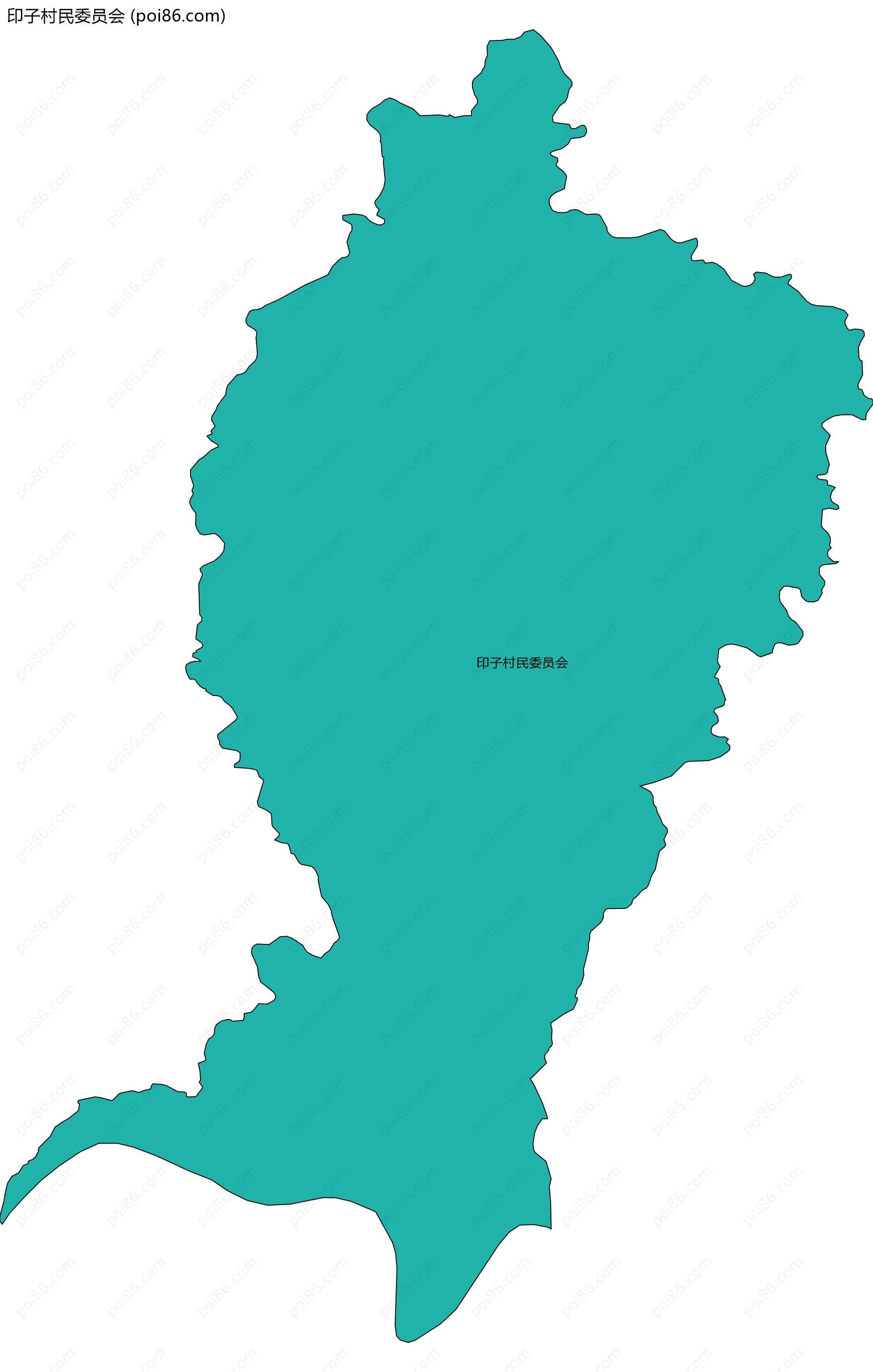 印子村民委员会边界地图