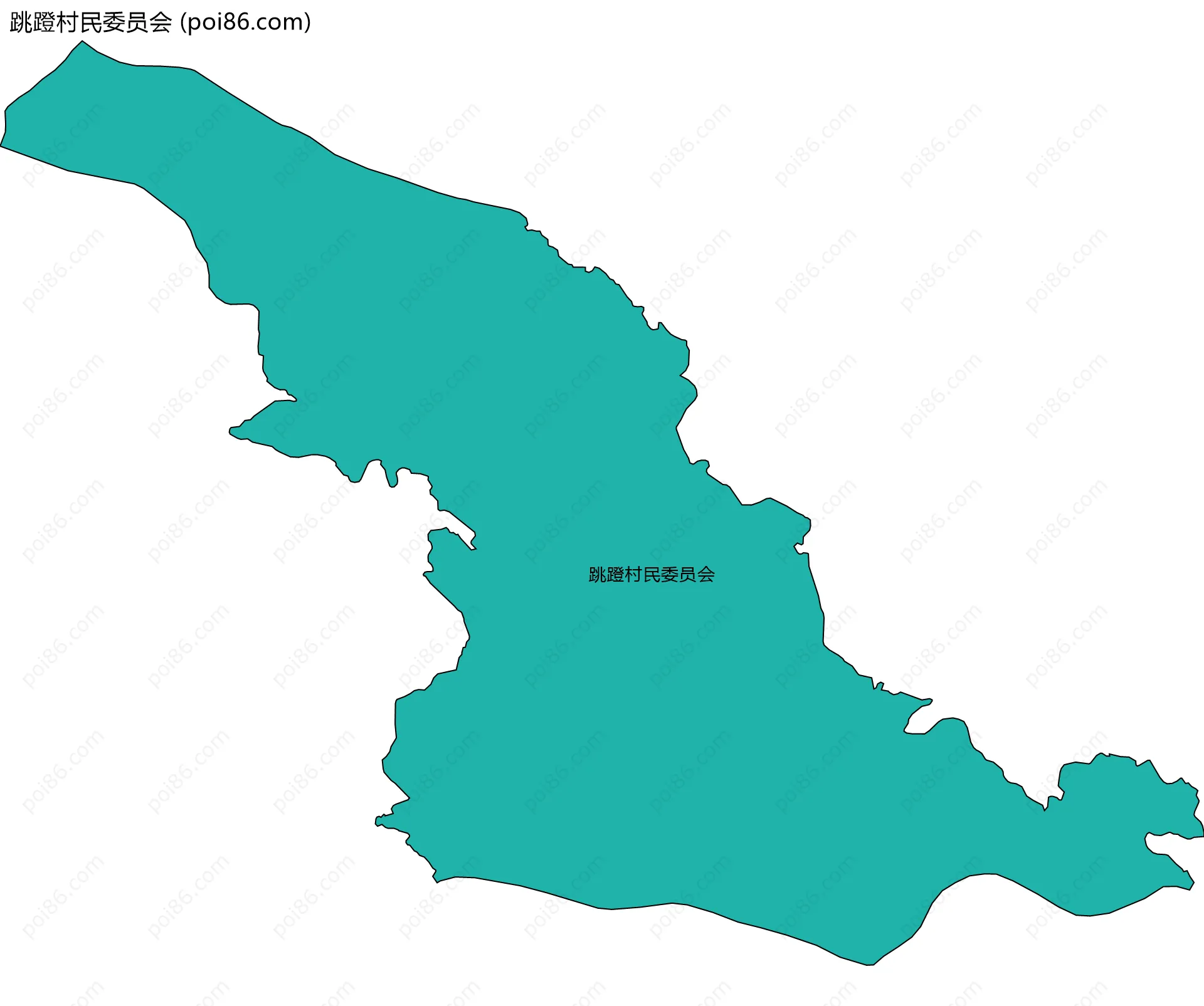 跳蹬村民委员会边界地图
