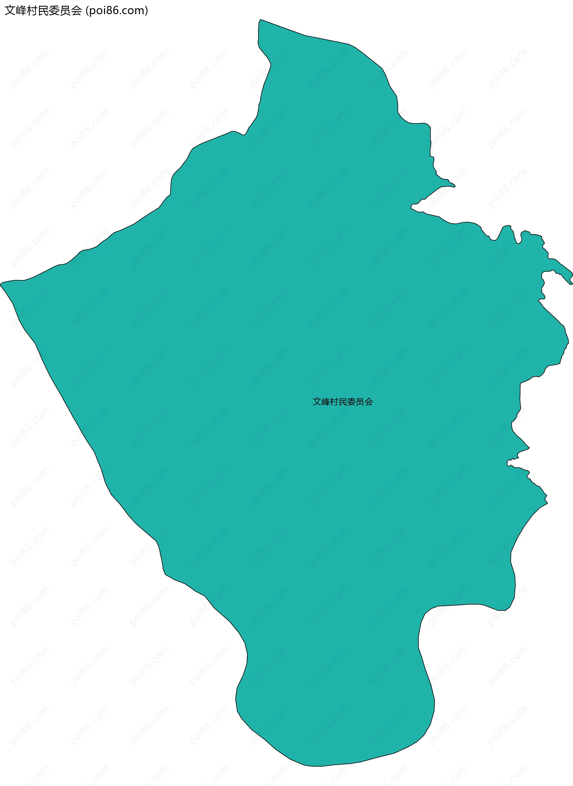 文峰村民委员会边界地图