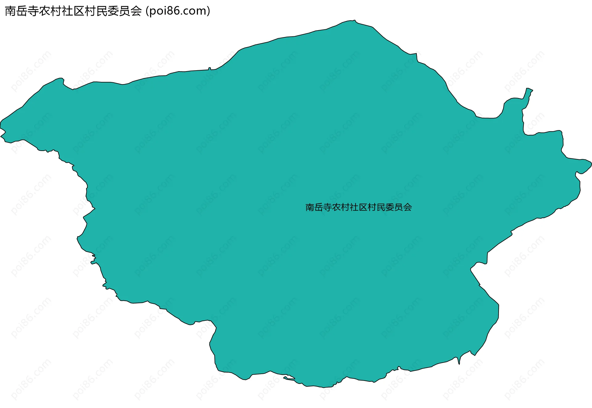 南岳寺农村社区村民委员会边界地图