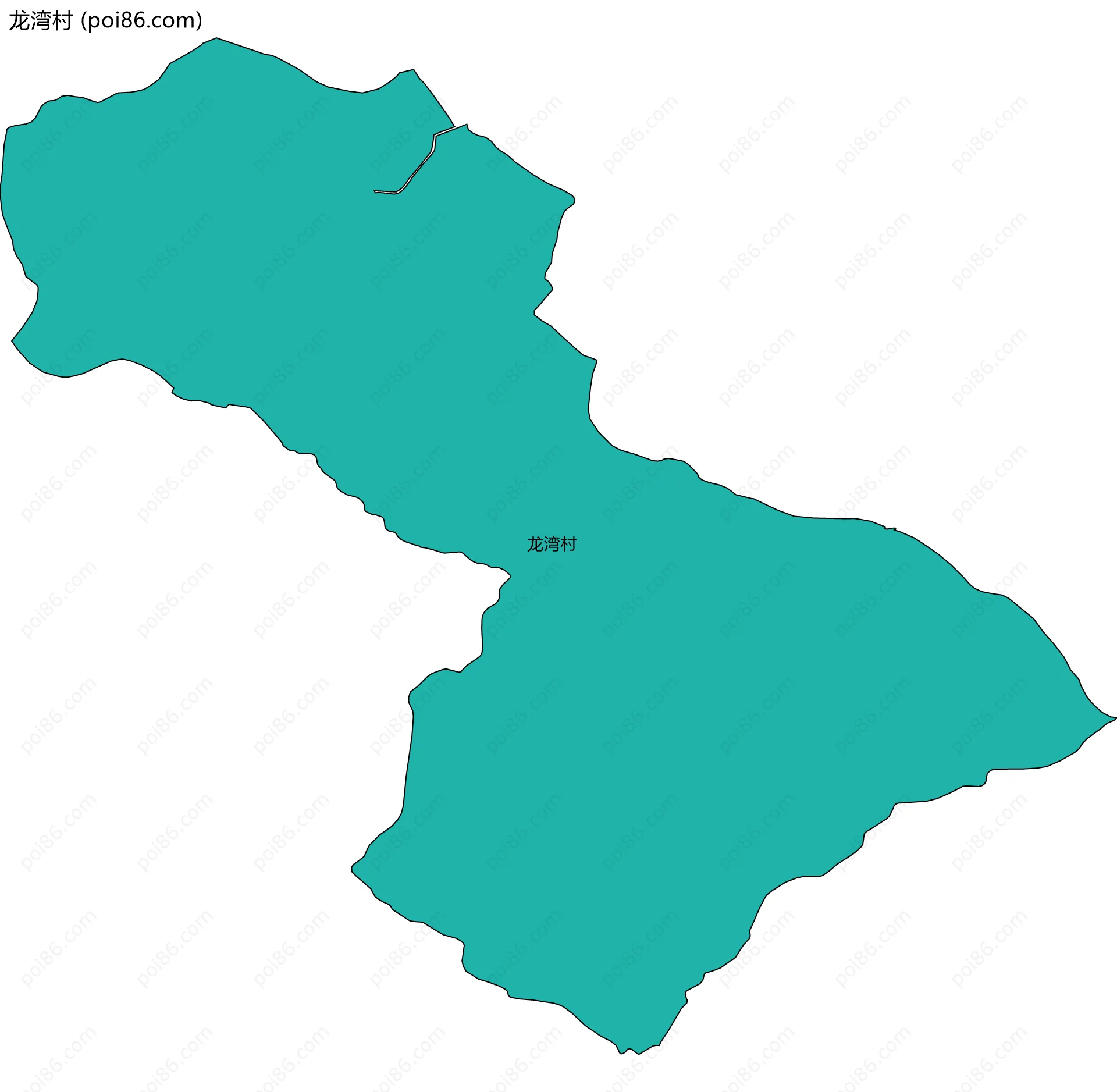 龙湾村边界地图