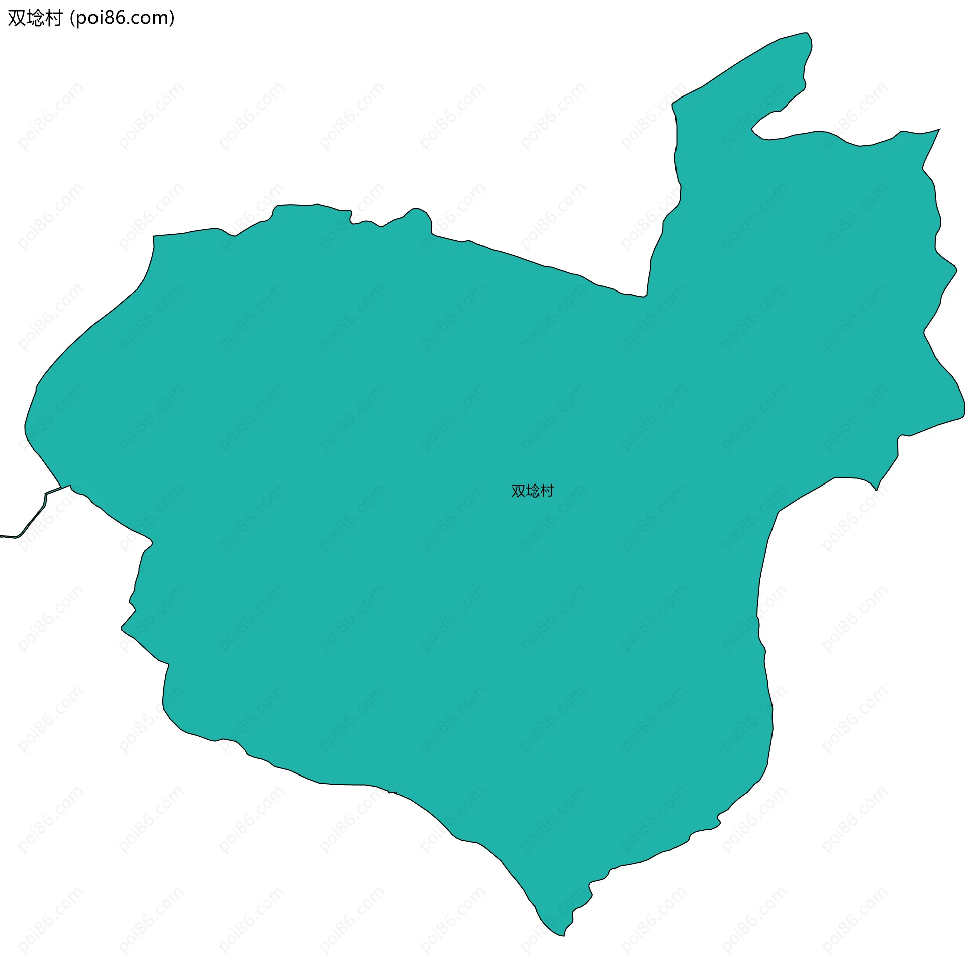 双埝村边界地图