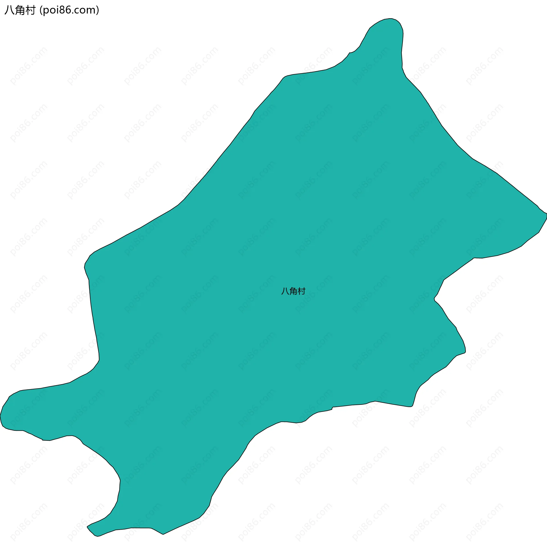 八角村边界地图