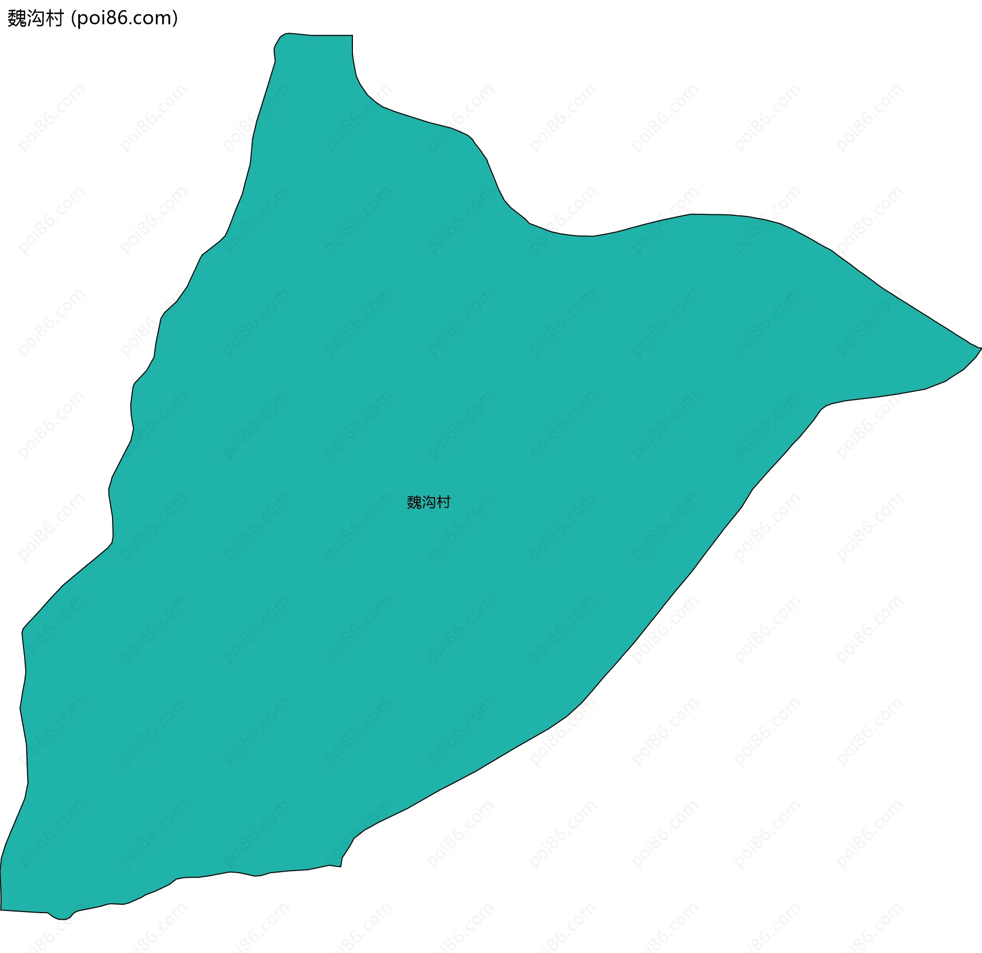 魏沟村边界地图