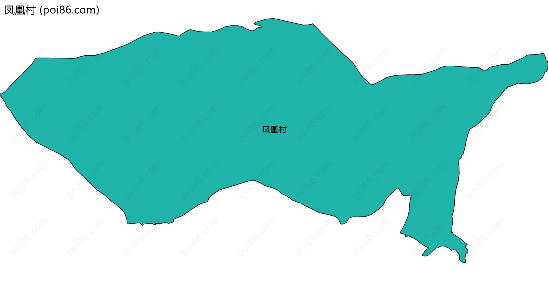 凤凰村边界地图