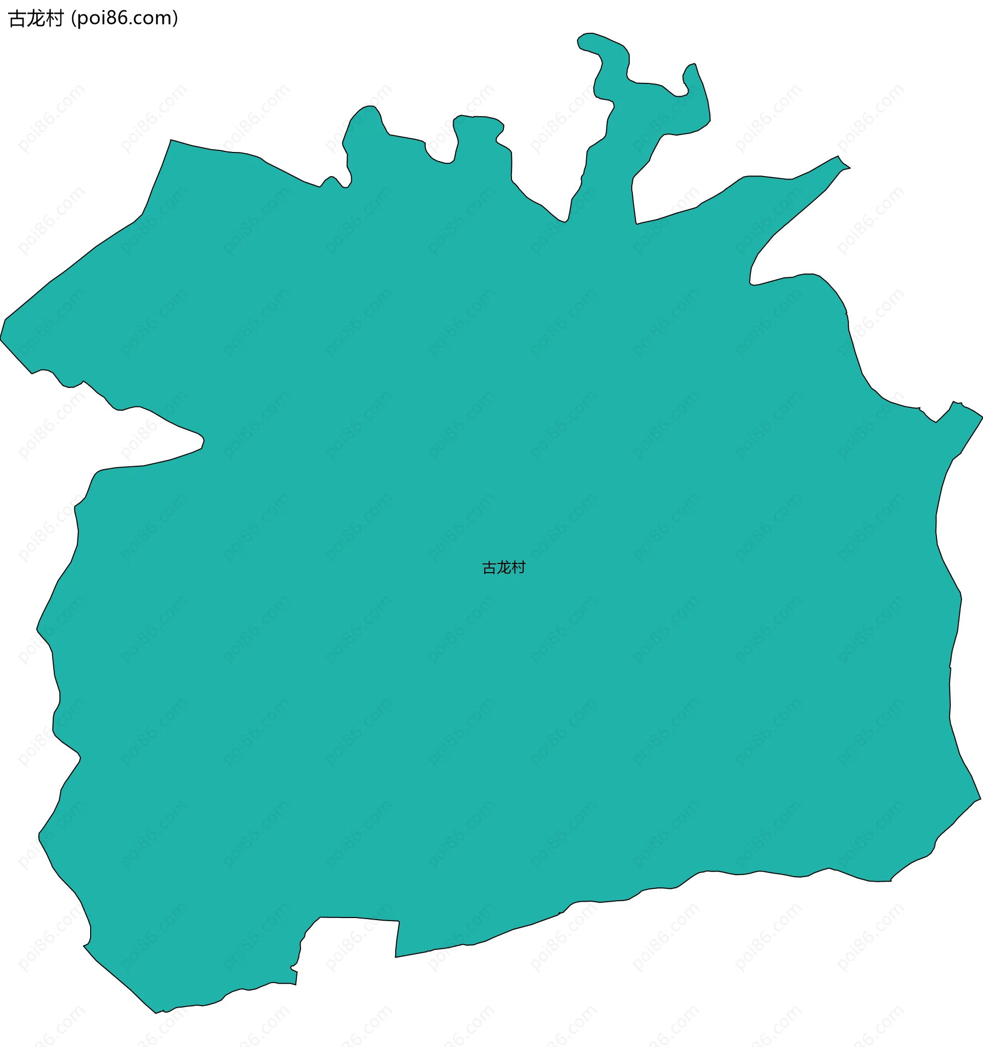 古龙村边界地图