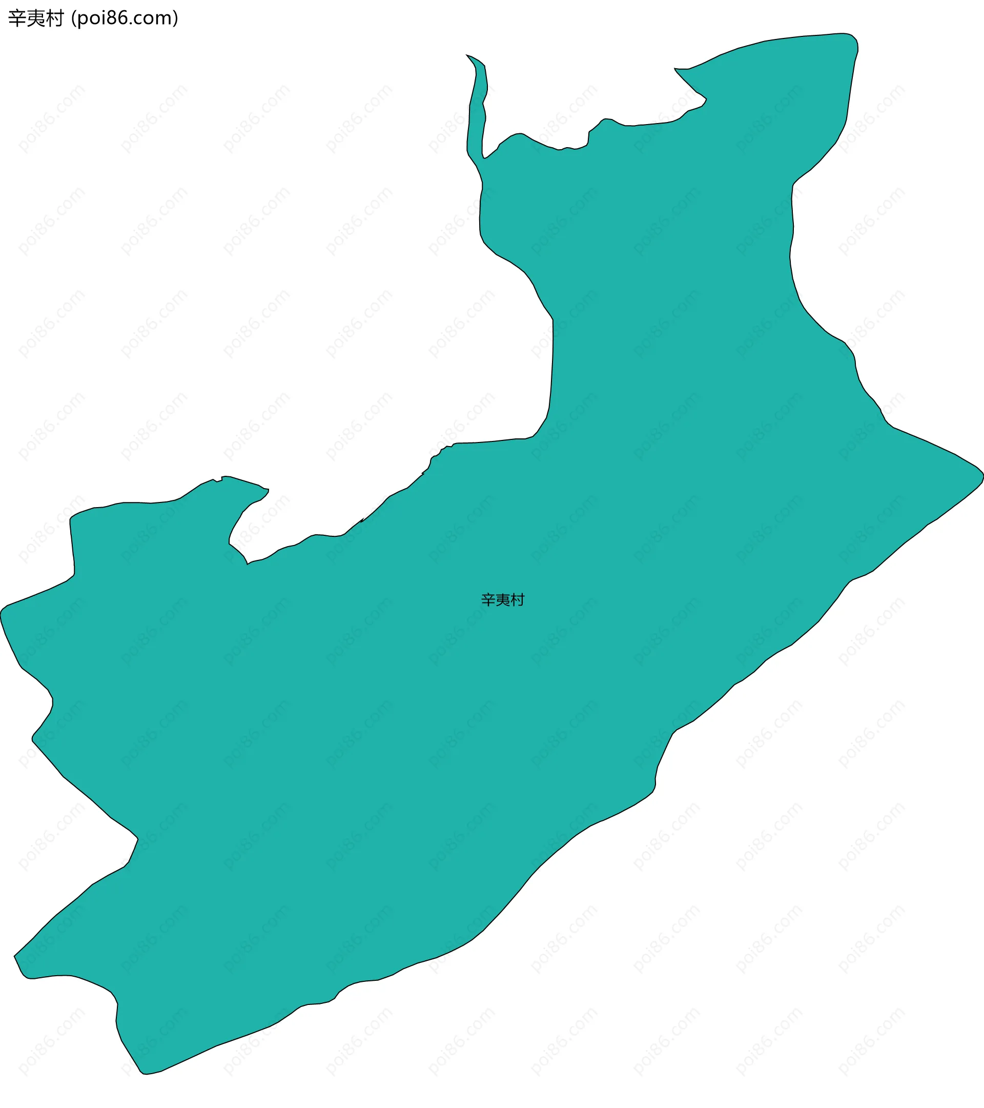 辛夷村边界地图