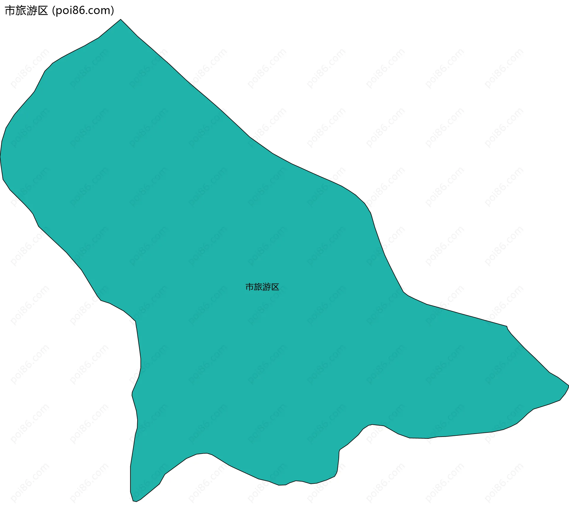 市旅游区边界地图